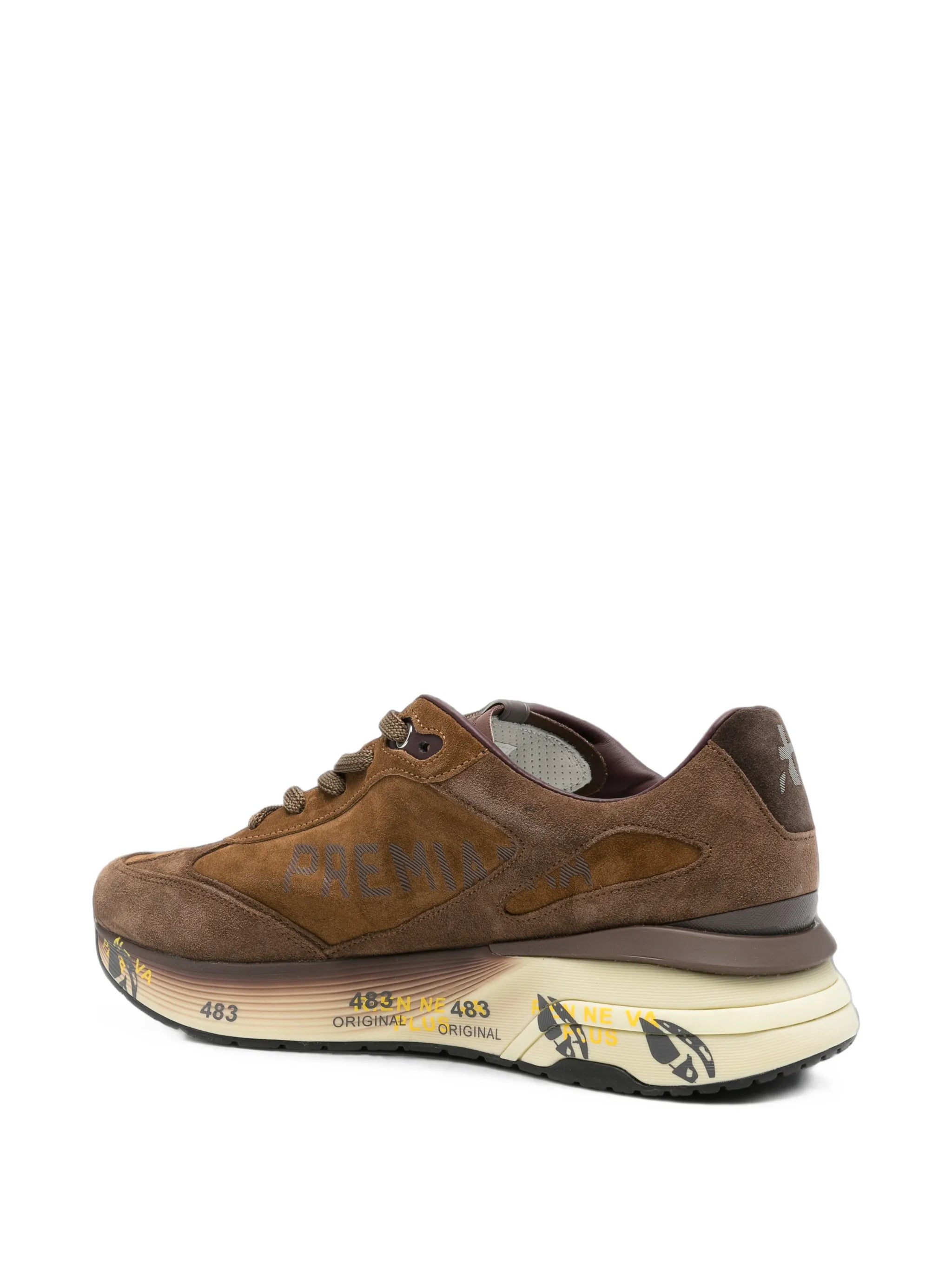Moe Run panelled suede sneakers