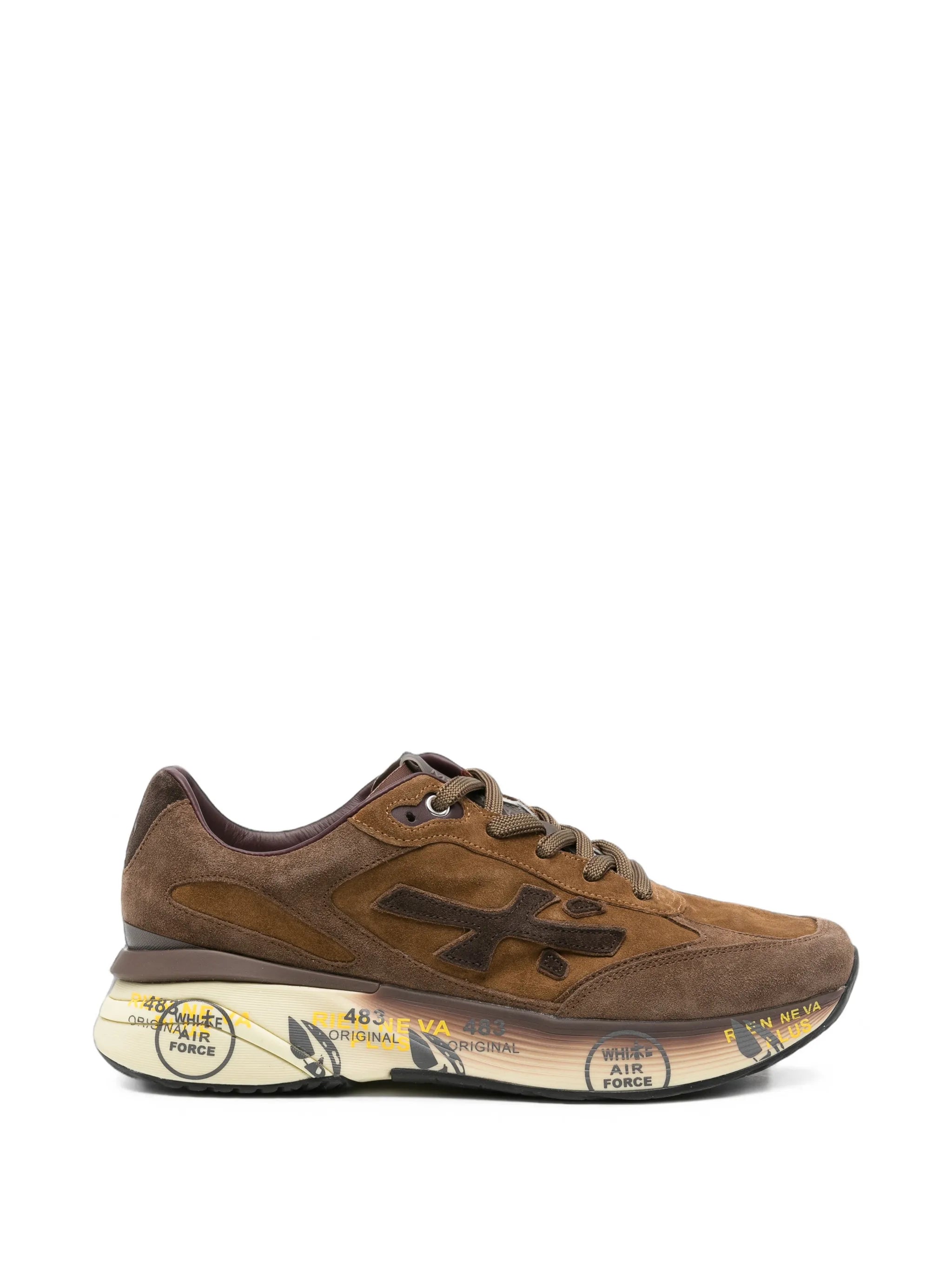Moe Run panelled suede sneakers
