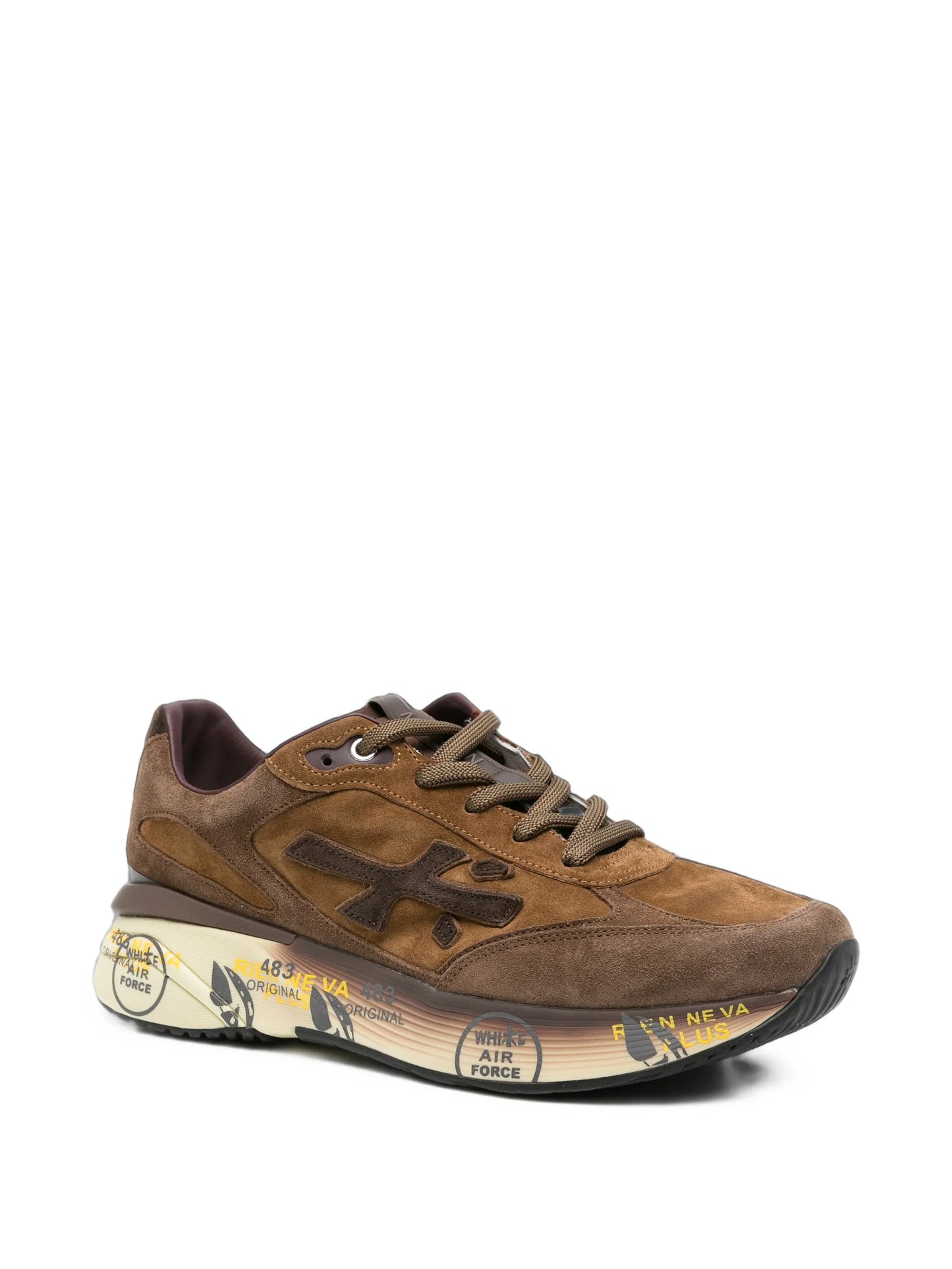 Moe Run panelled suede sneakers