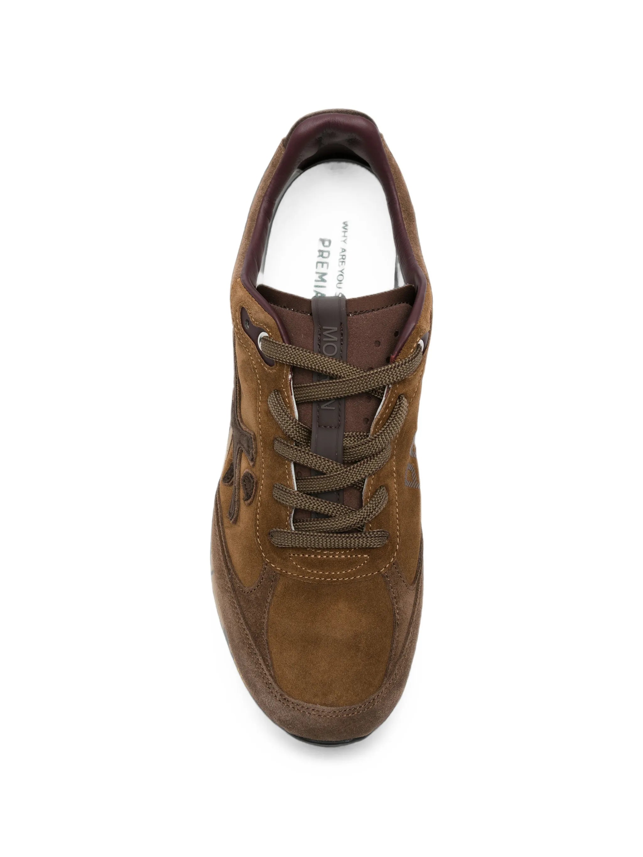 Moe Run panelled suede sneakers