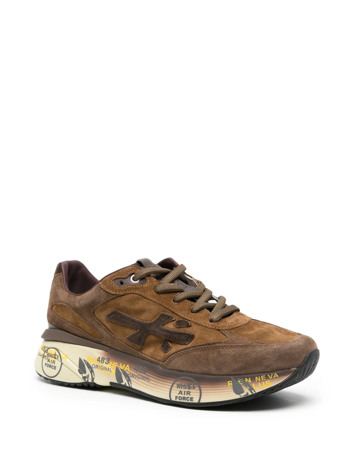 Moe Run panelled suede sneakers