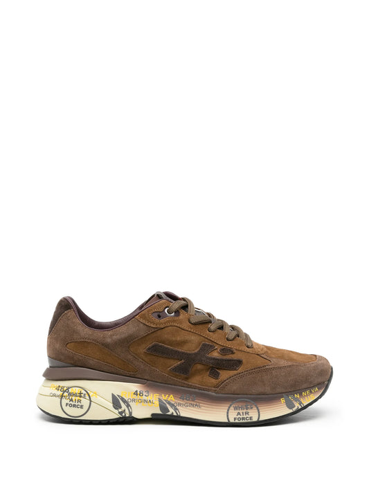 Moe Run panelled suede sneakers