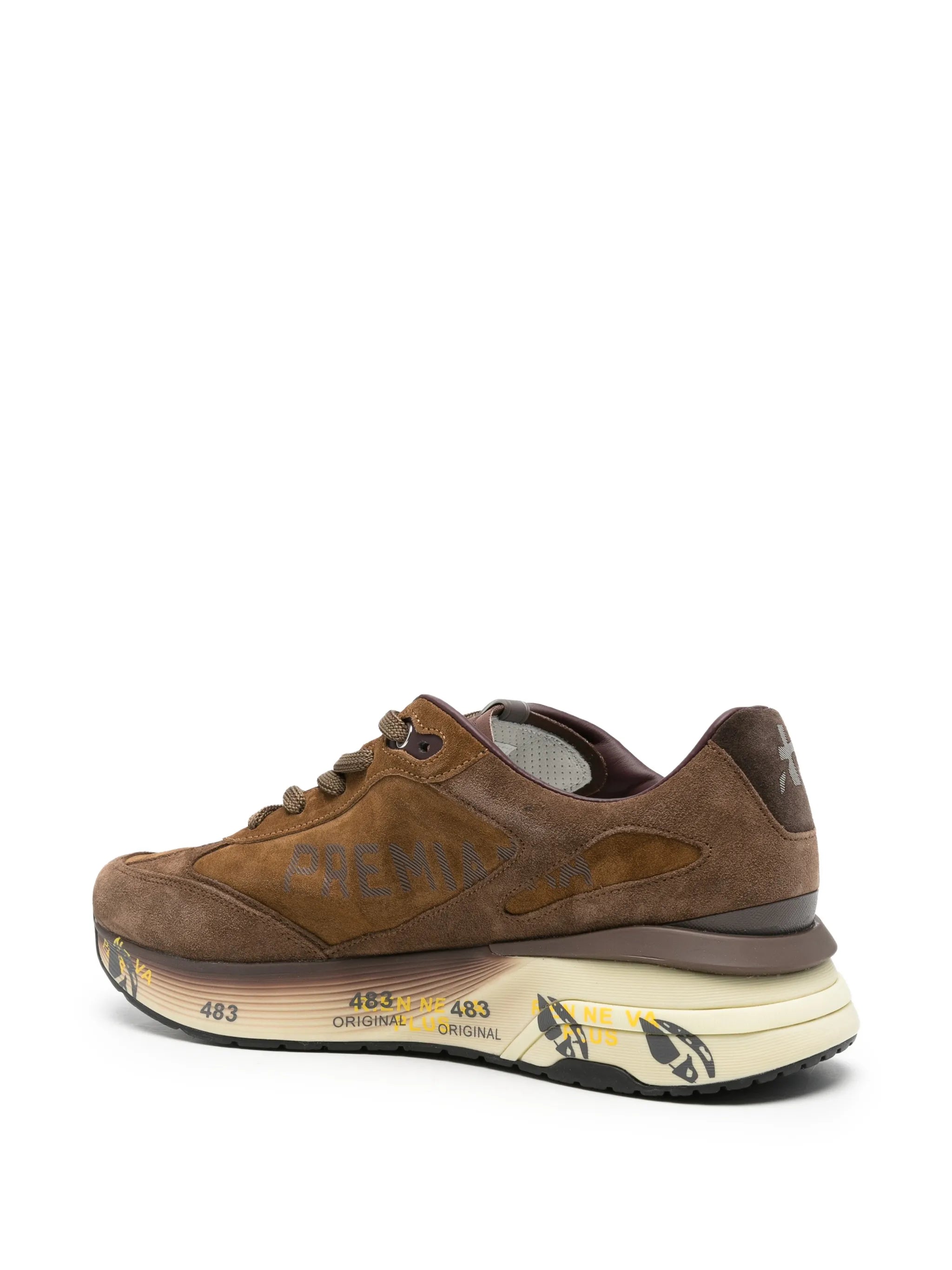 Moe Run panelled suede sneakers