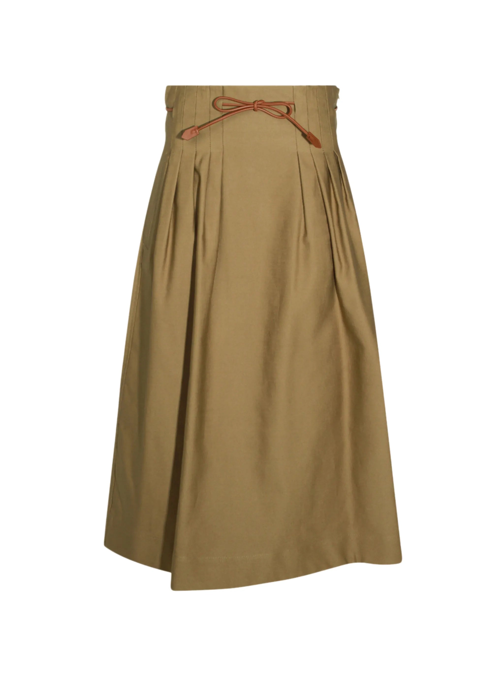 pleated drawstring skirt