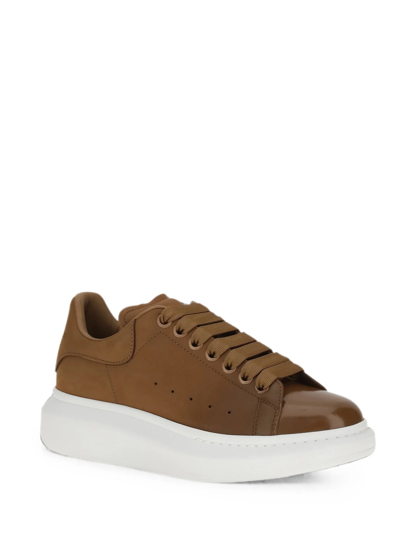 Oversized leather sneakers