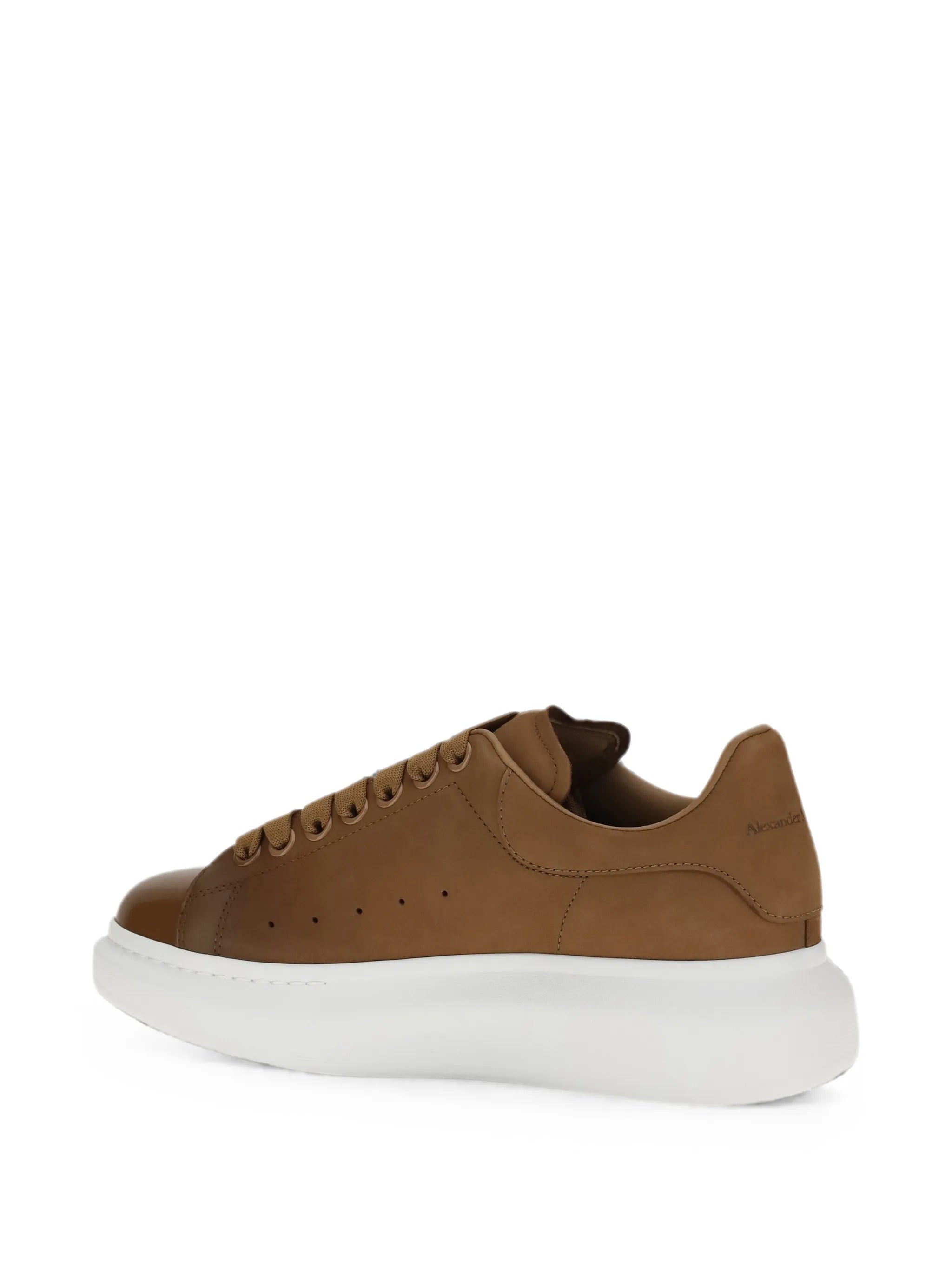 Oversized leather sneakers