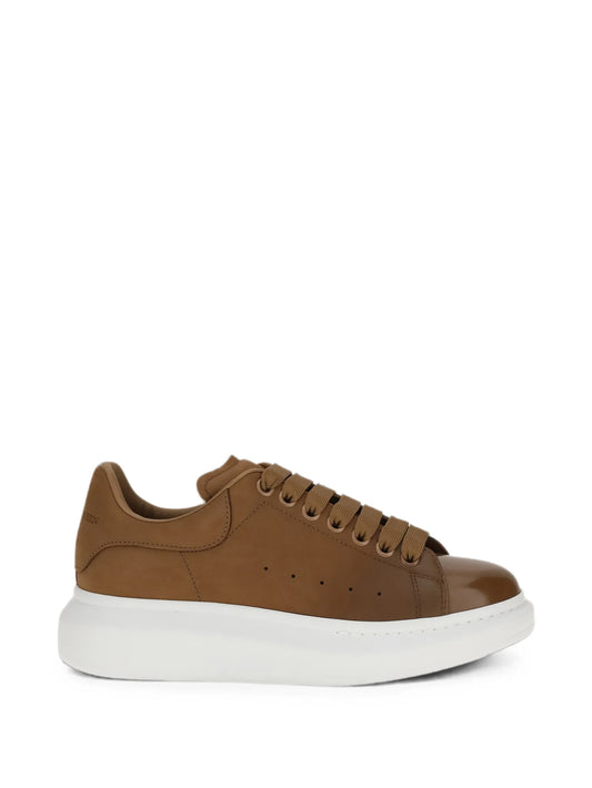 Oversized leather sneakers