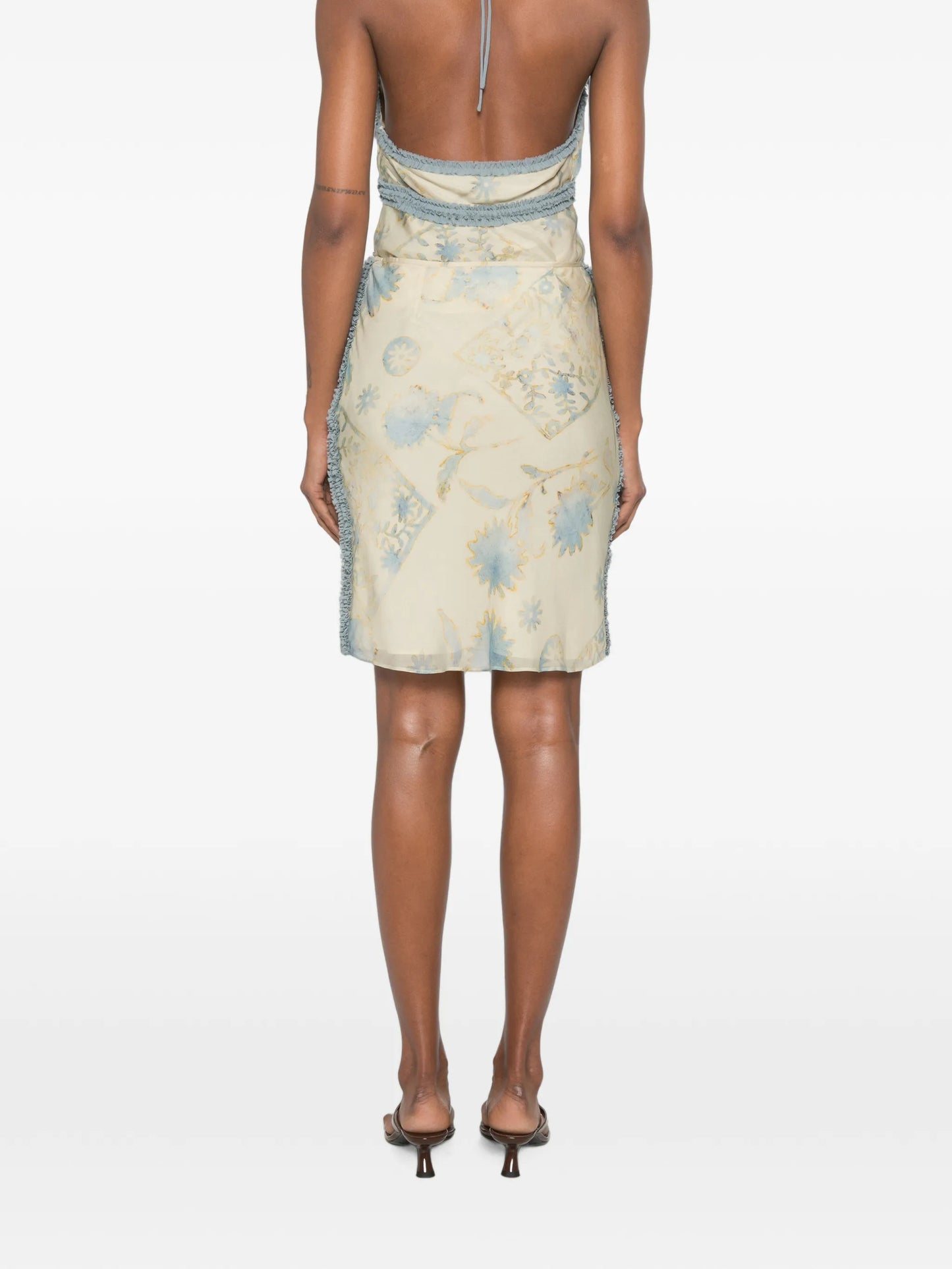 Cecile floral-print mini skirt