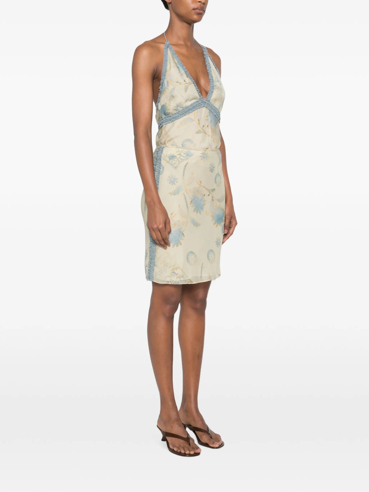 Cecile floral-print mini skirt