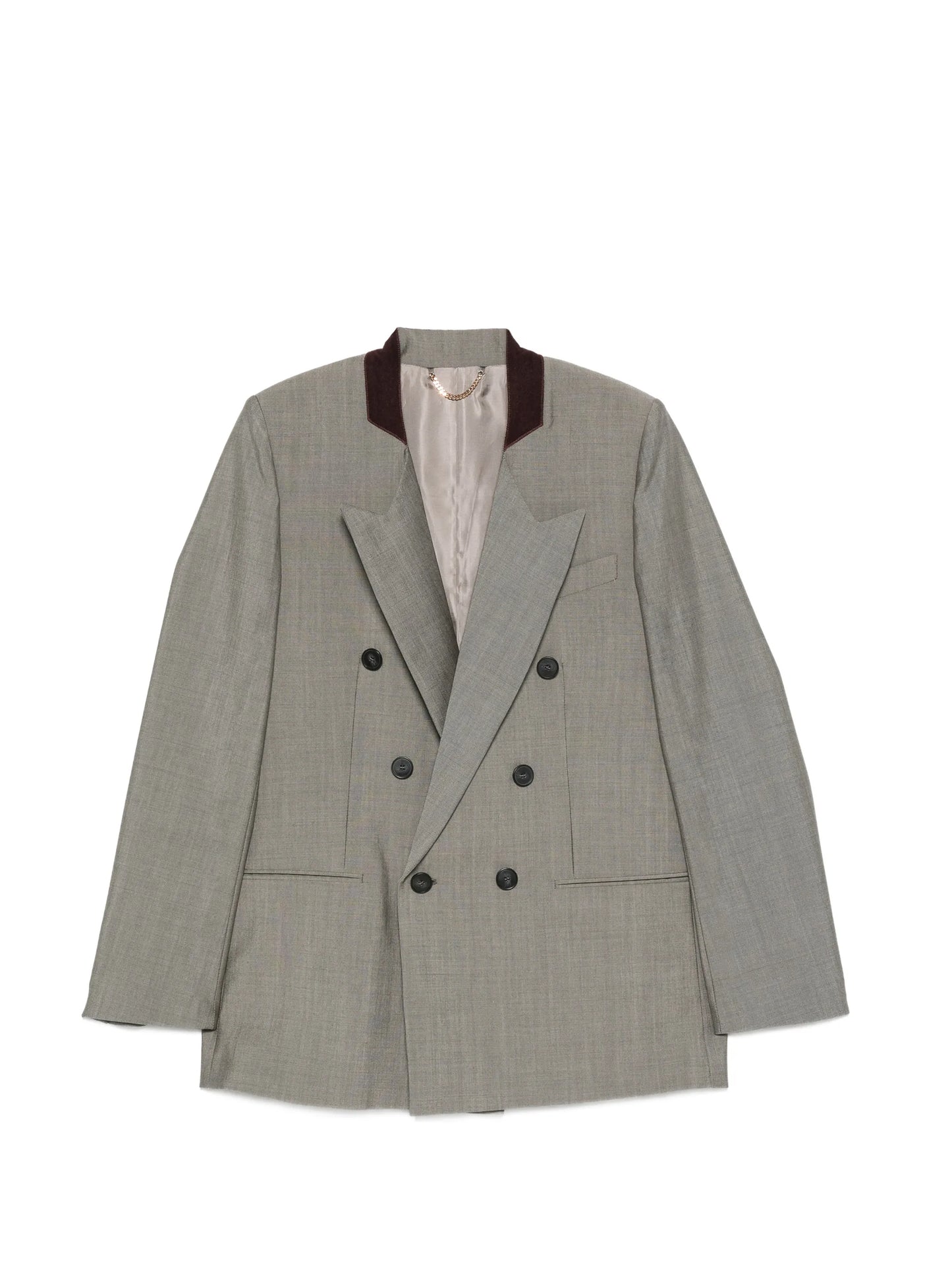 double-breasted peak-lapels blazer