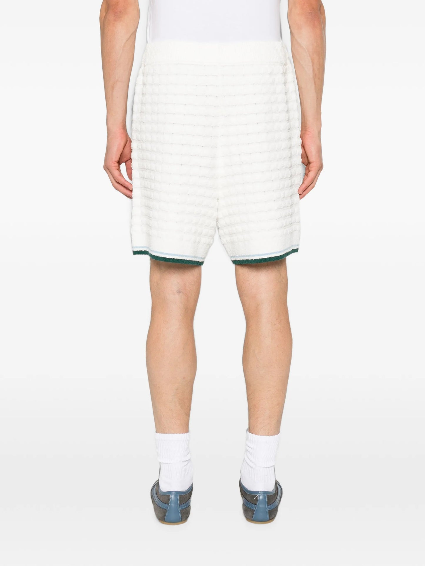 terry-cloth drawstring-fastening shorts