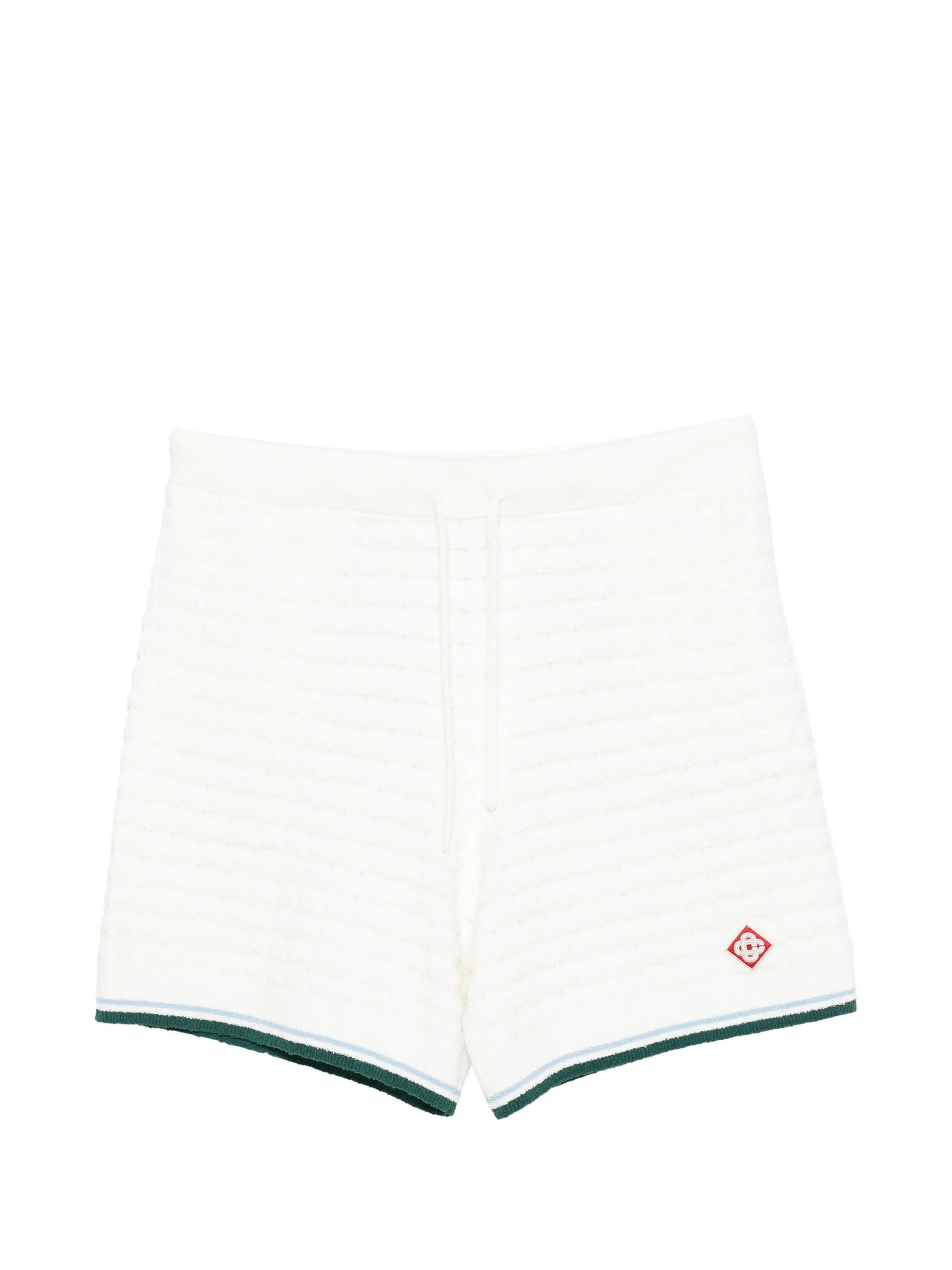 terry-cloth drawstring-fastening shorts