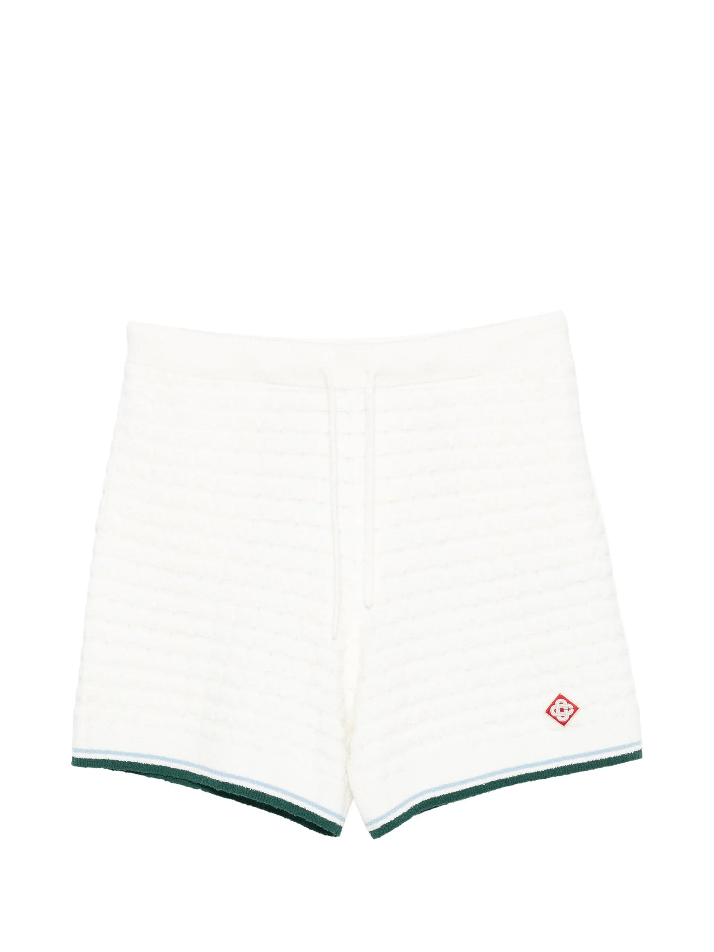 terry-cloth drawstring-fastening shorts