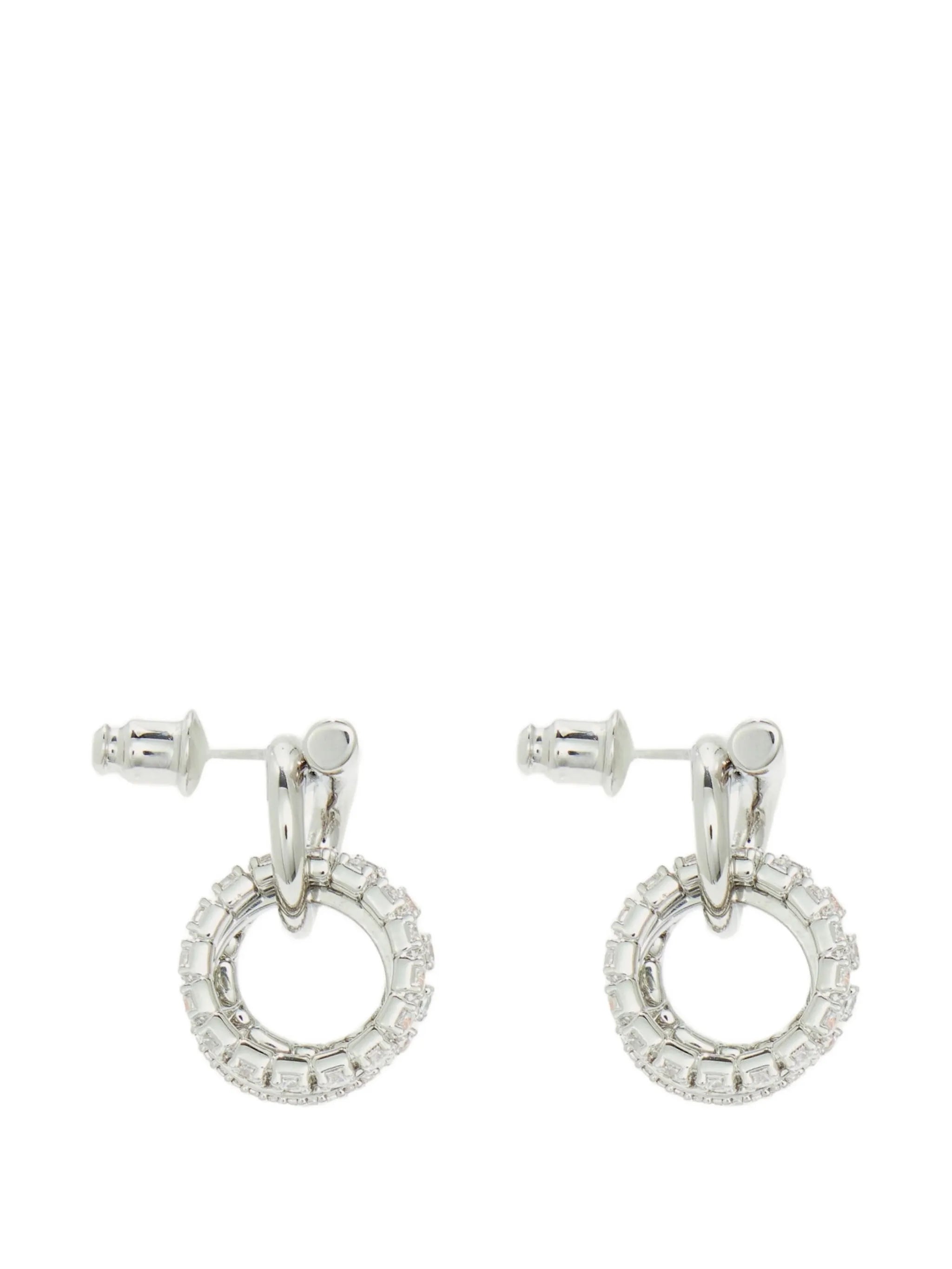 Gancini crystal-embellished earrings