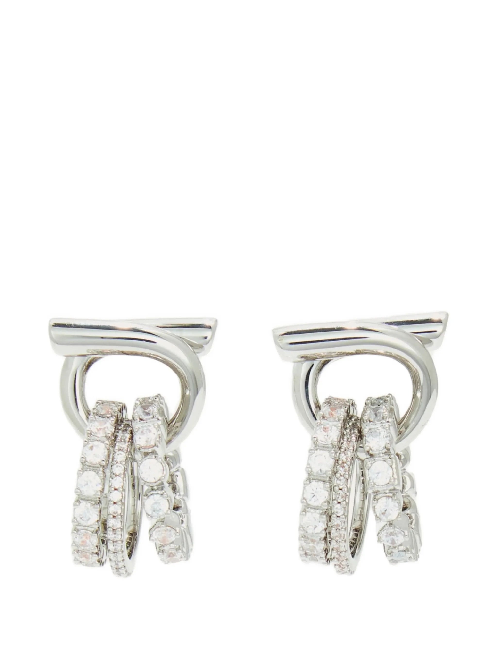 Gancini crystal-embellished earrings