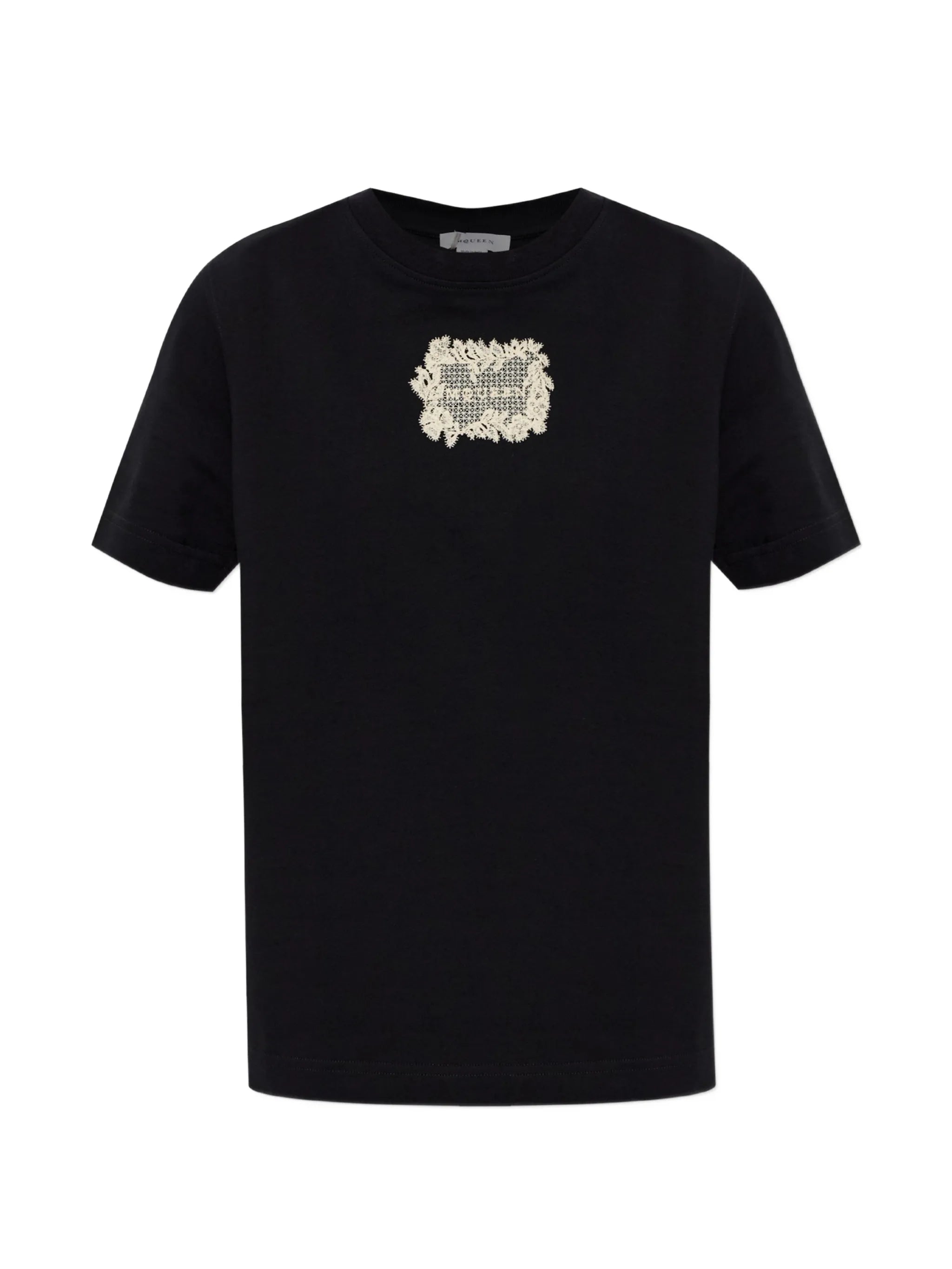Embroidered logo patch T-shirt