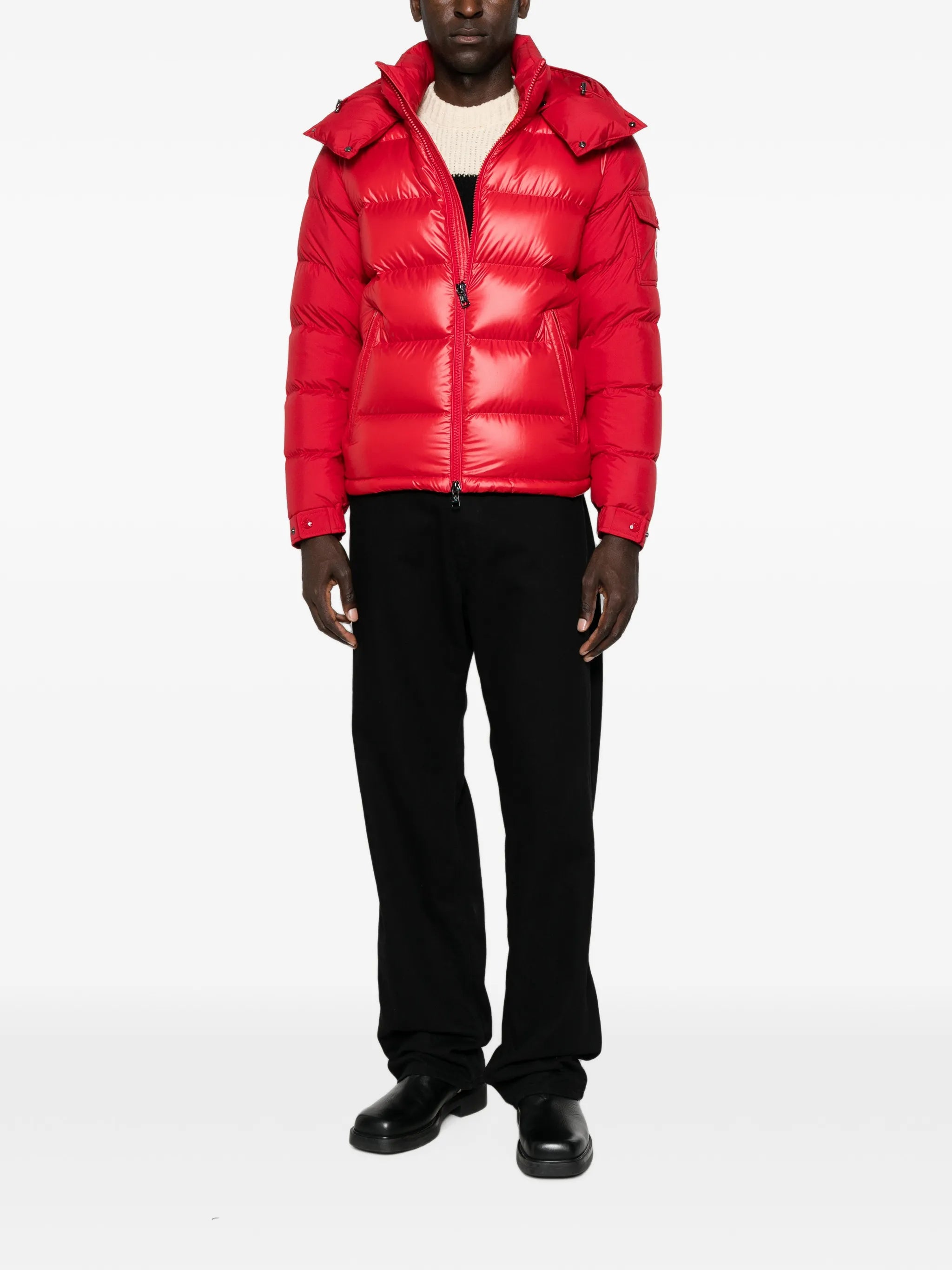 Maya quilted hooded down jacket