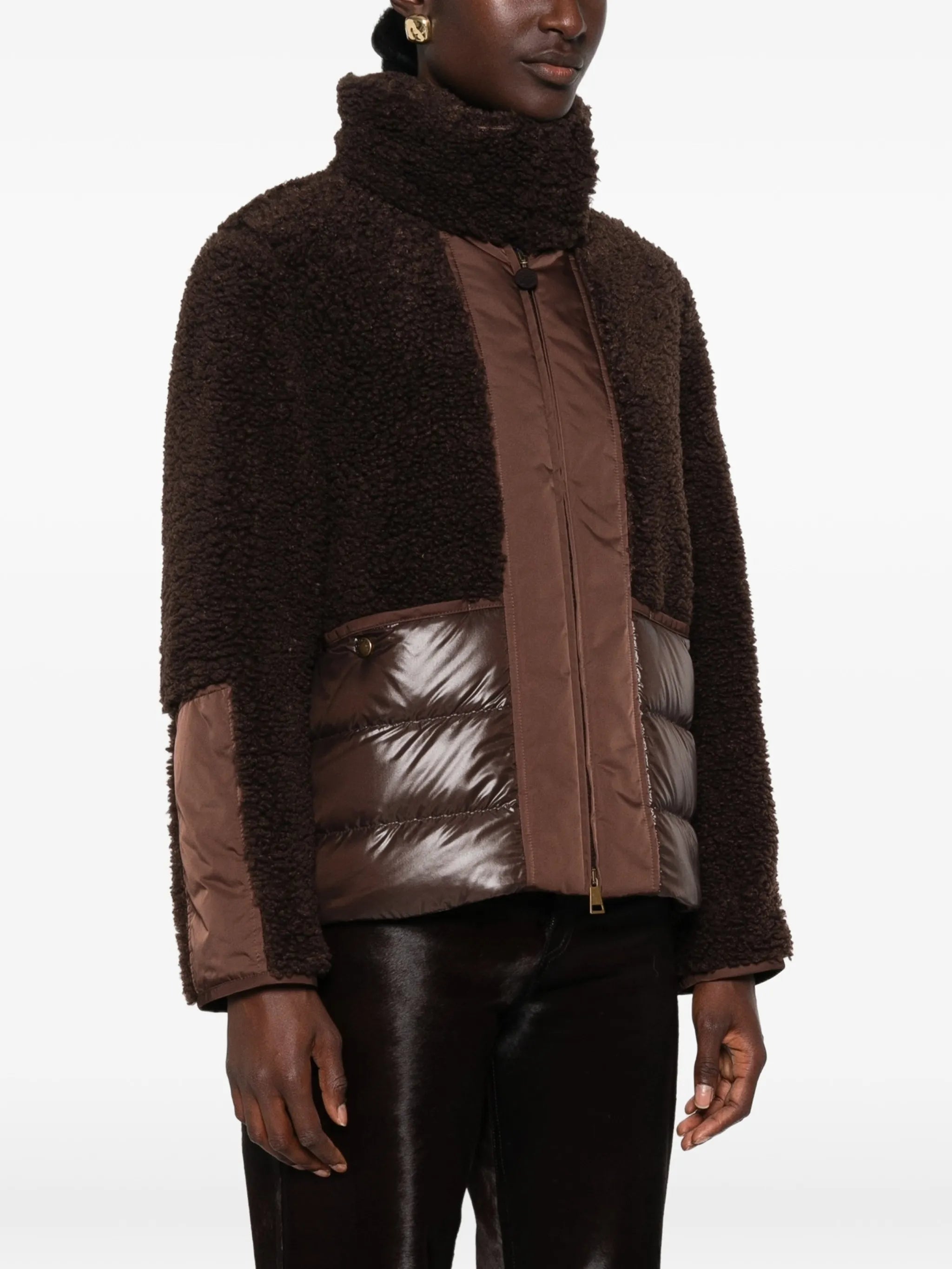 Glorieux panelled faux-shearling jacket