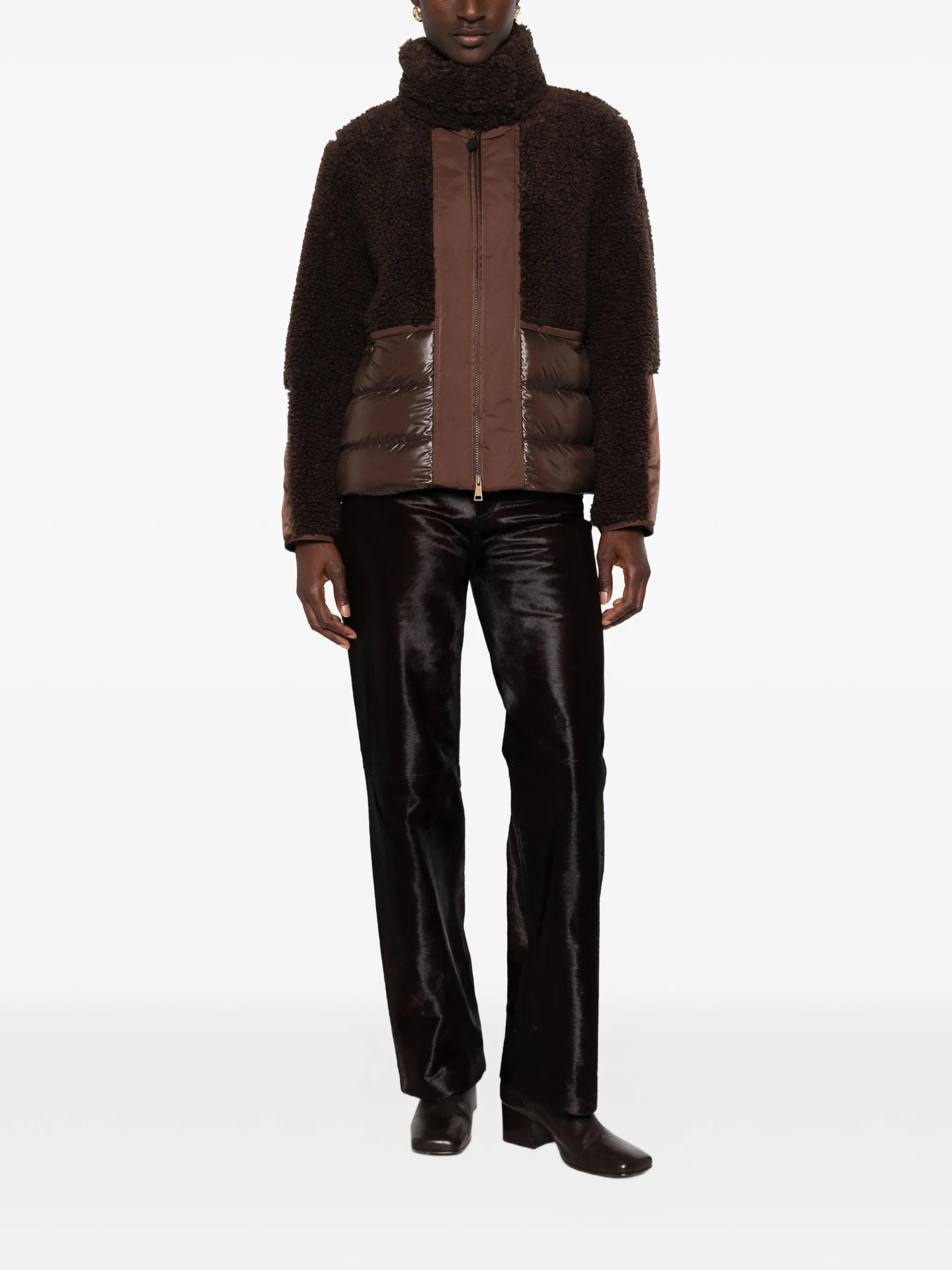 Glorieux panelled faux-shearling jacket