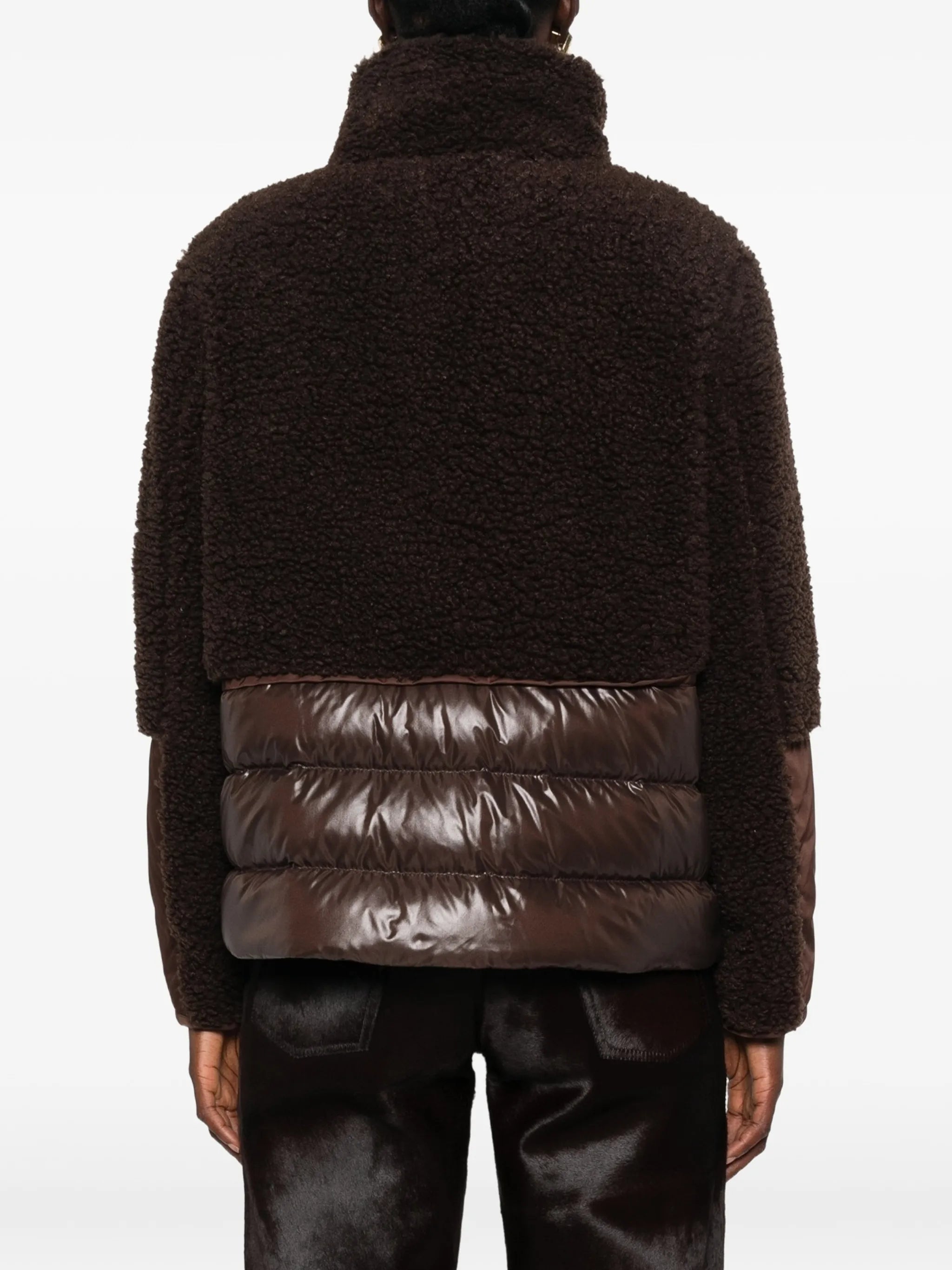 Glorieux hooded teddy short down jacket