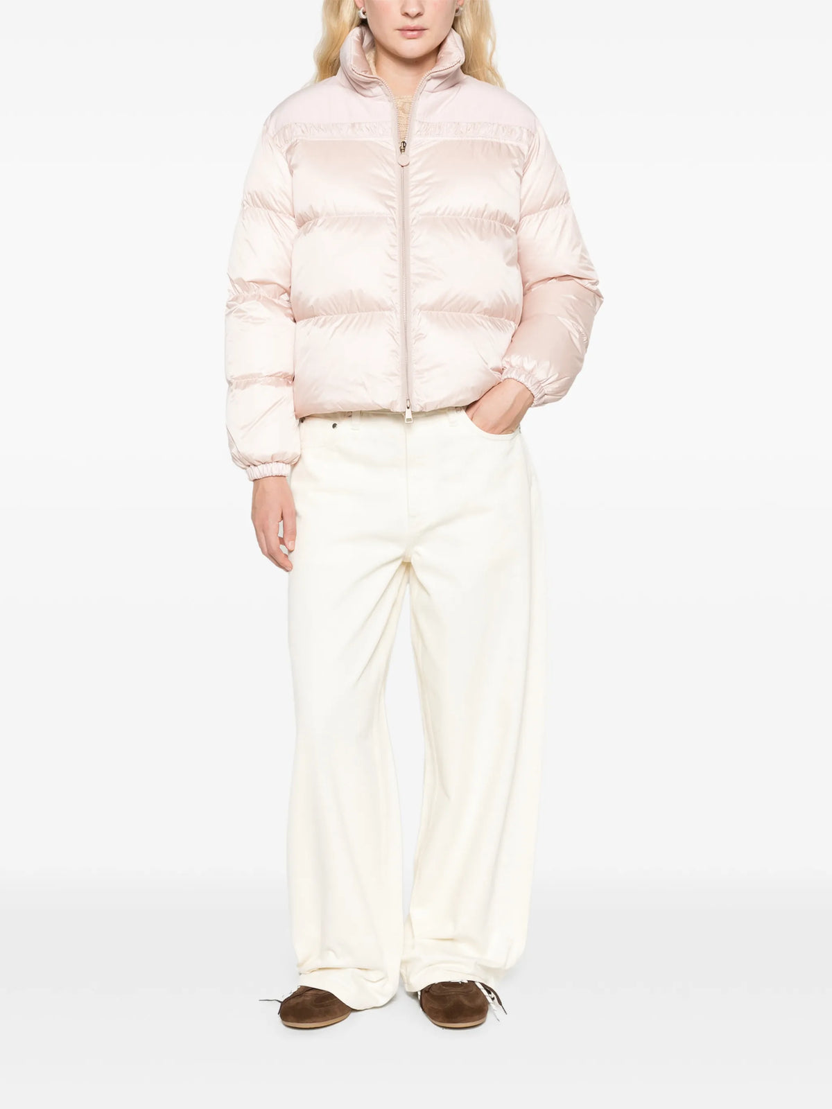Meditation short down jacket