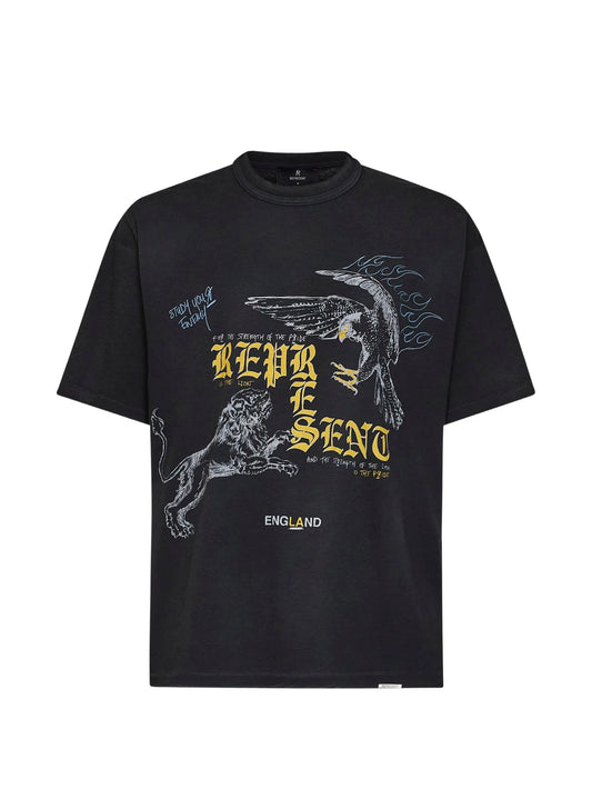 Enemy graphic-print cotton T-shirt