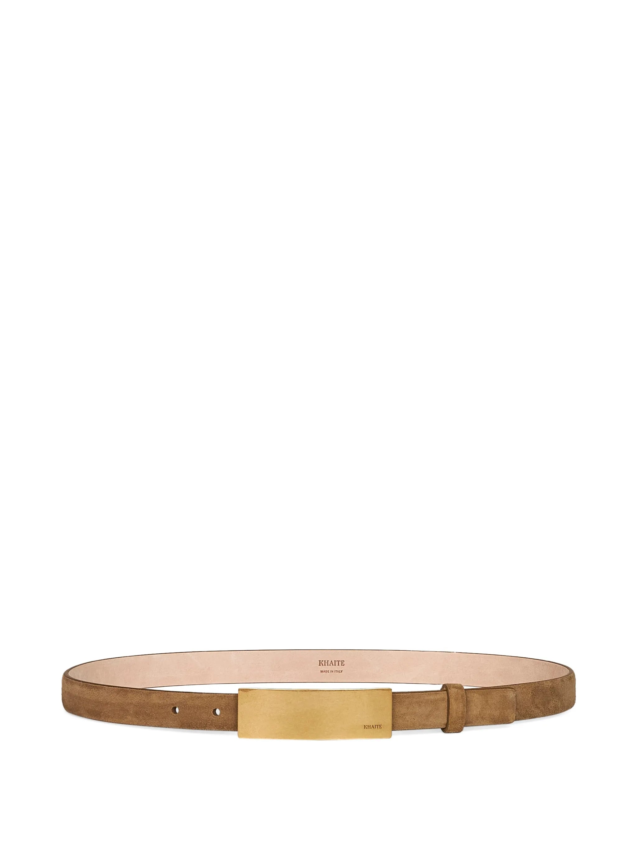 Berlin sculptural-buckle leather belt