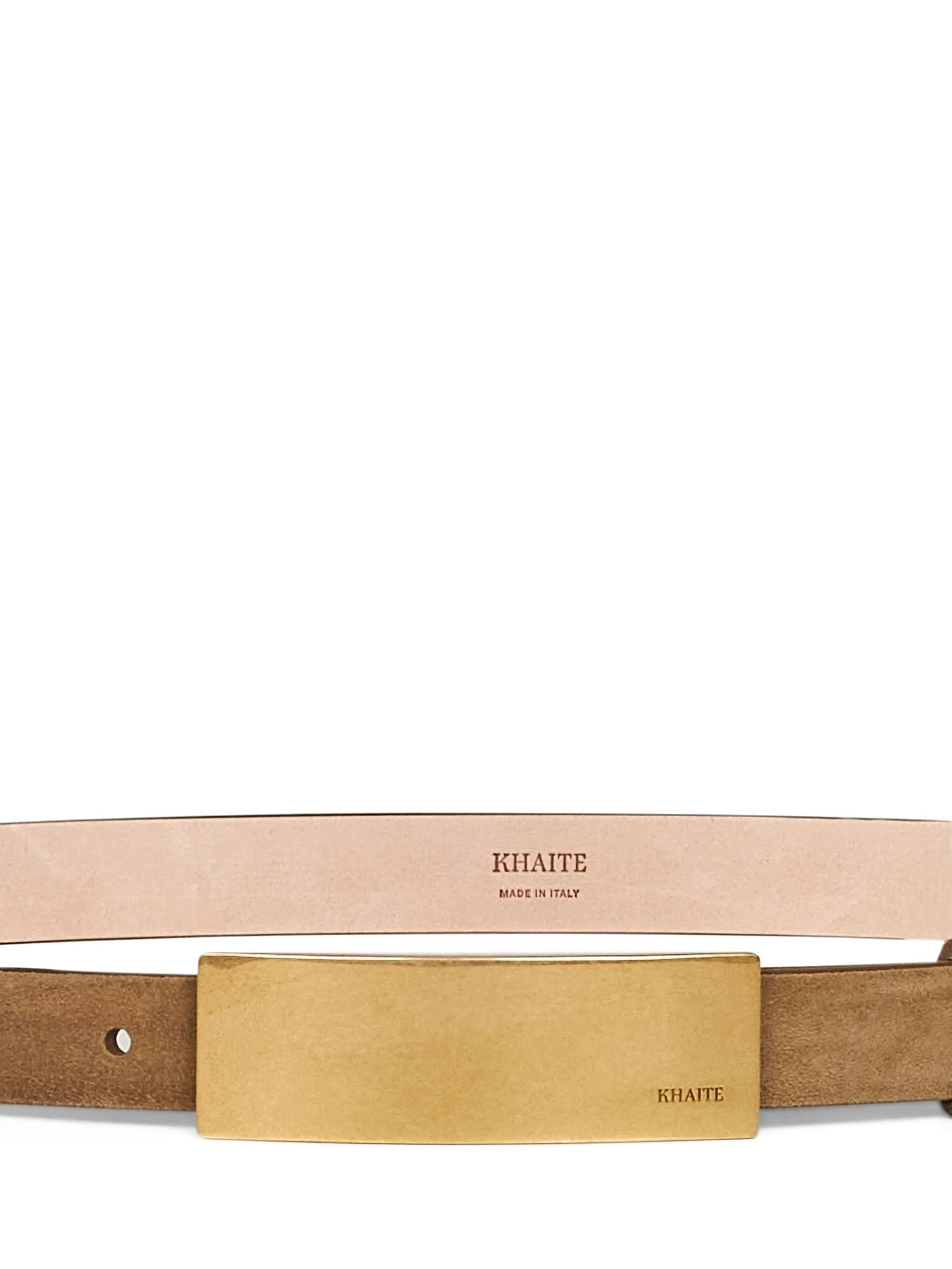 Berlin sculptural-buckle leather belt