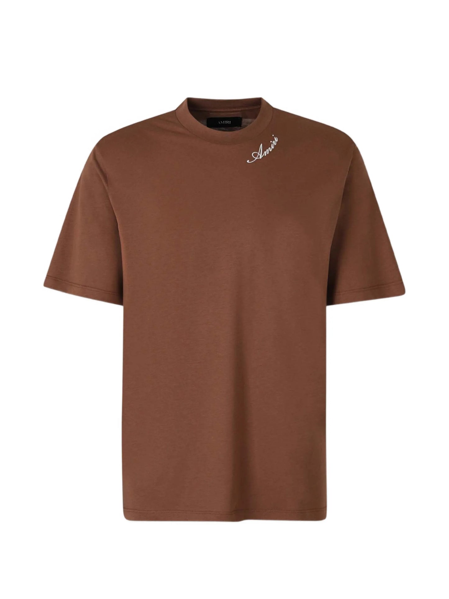 logo-embroidered T-shirt