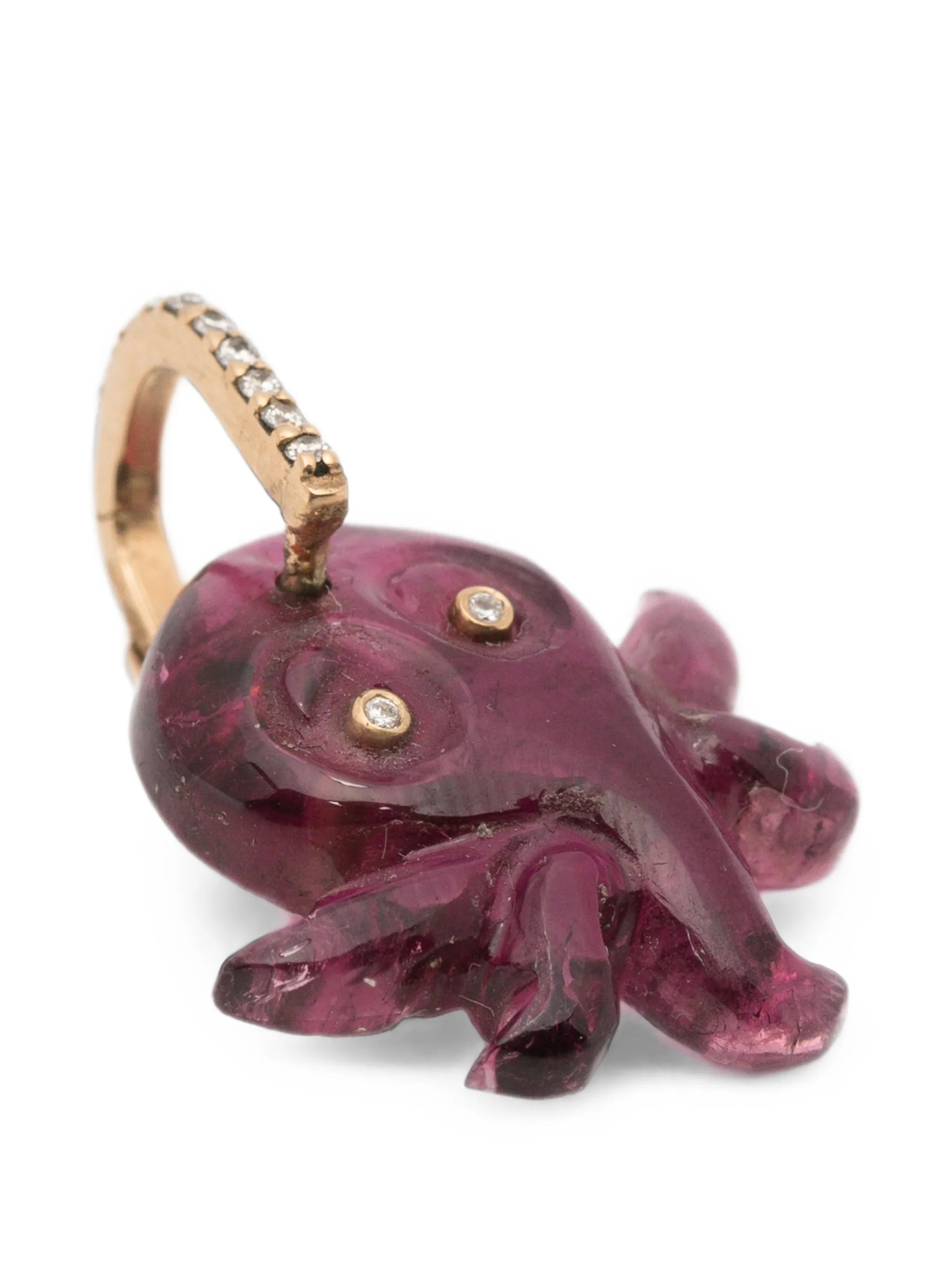 diamond octopus pendant