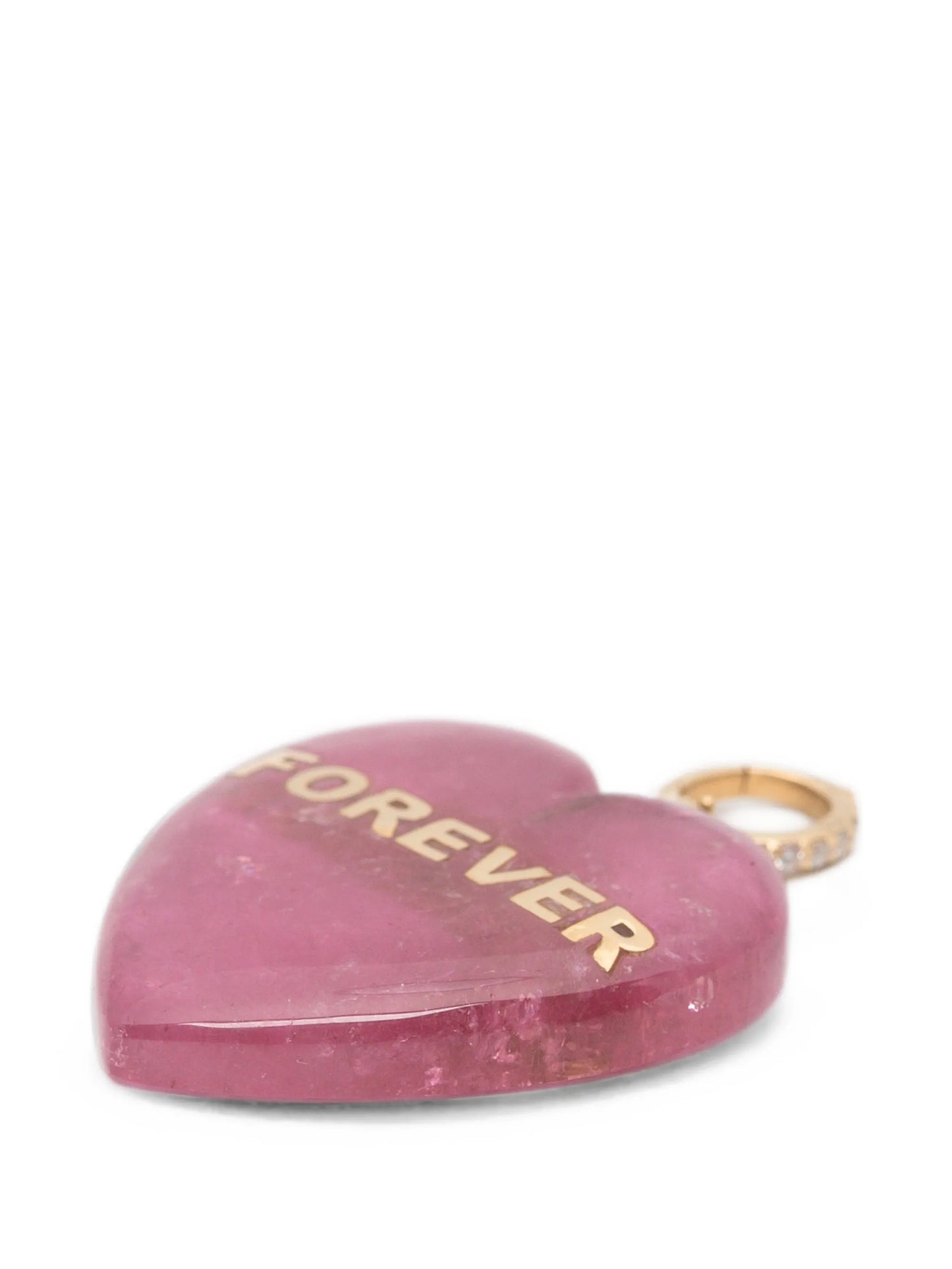 heart-motif diamond pendant