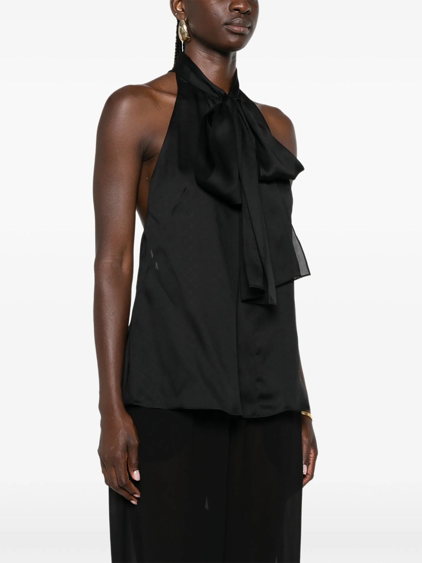patterned halterneck top