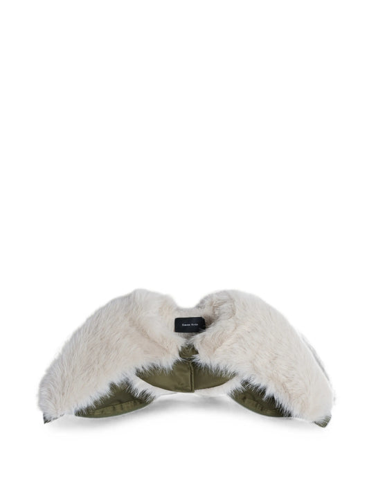 faux-fur zip-up hood