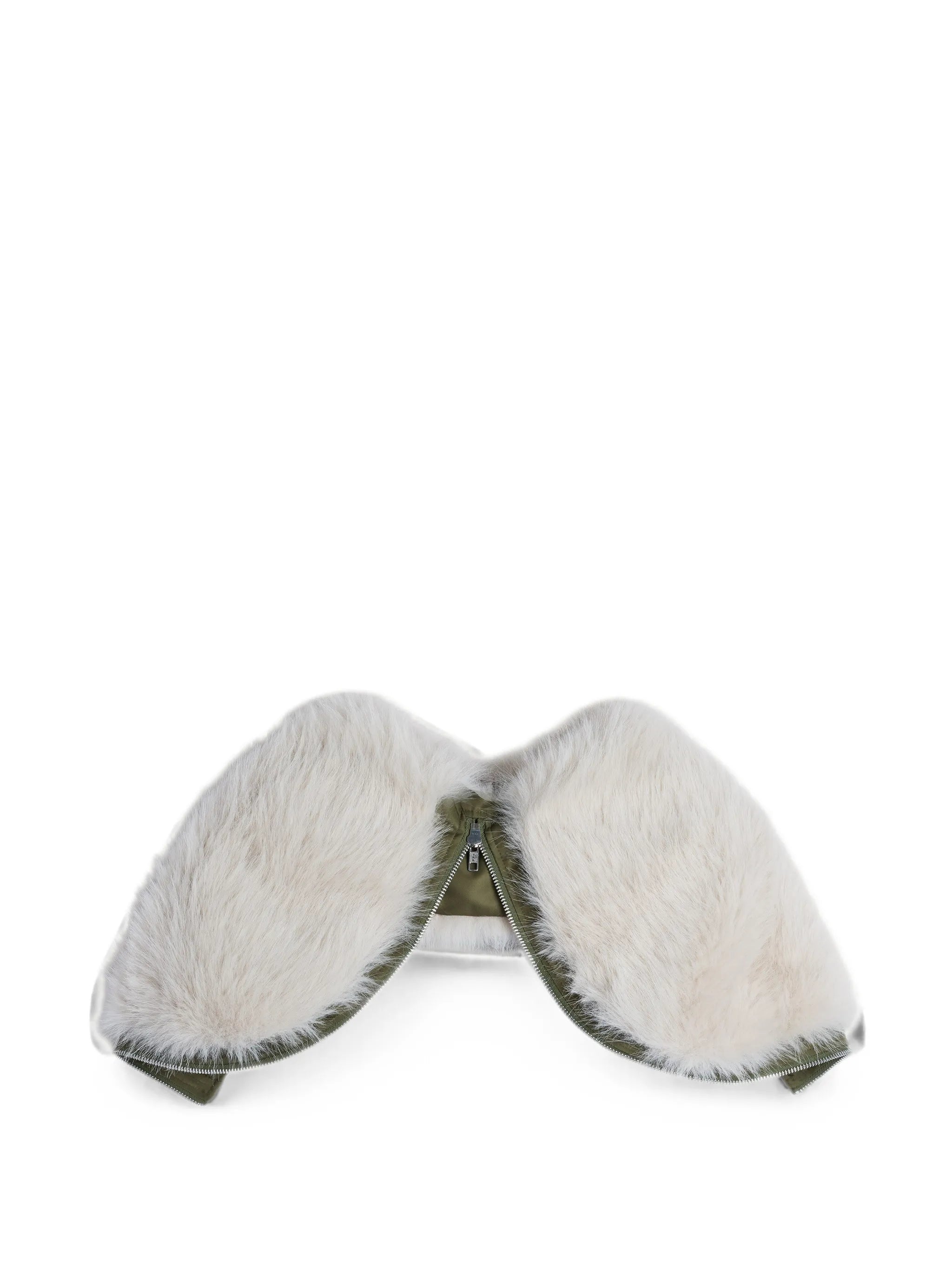 faux-fur zip-up hood