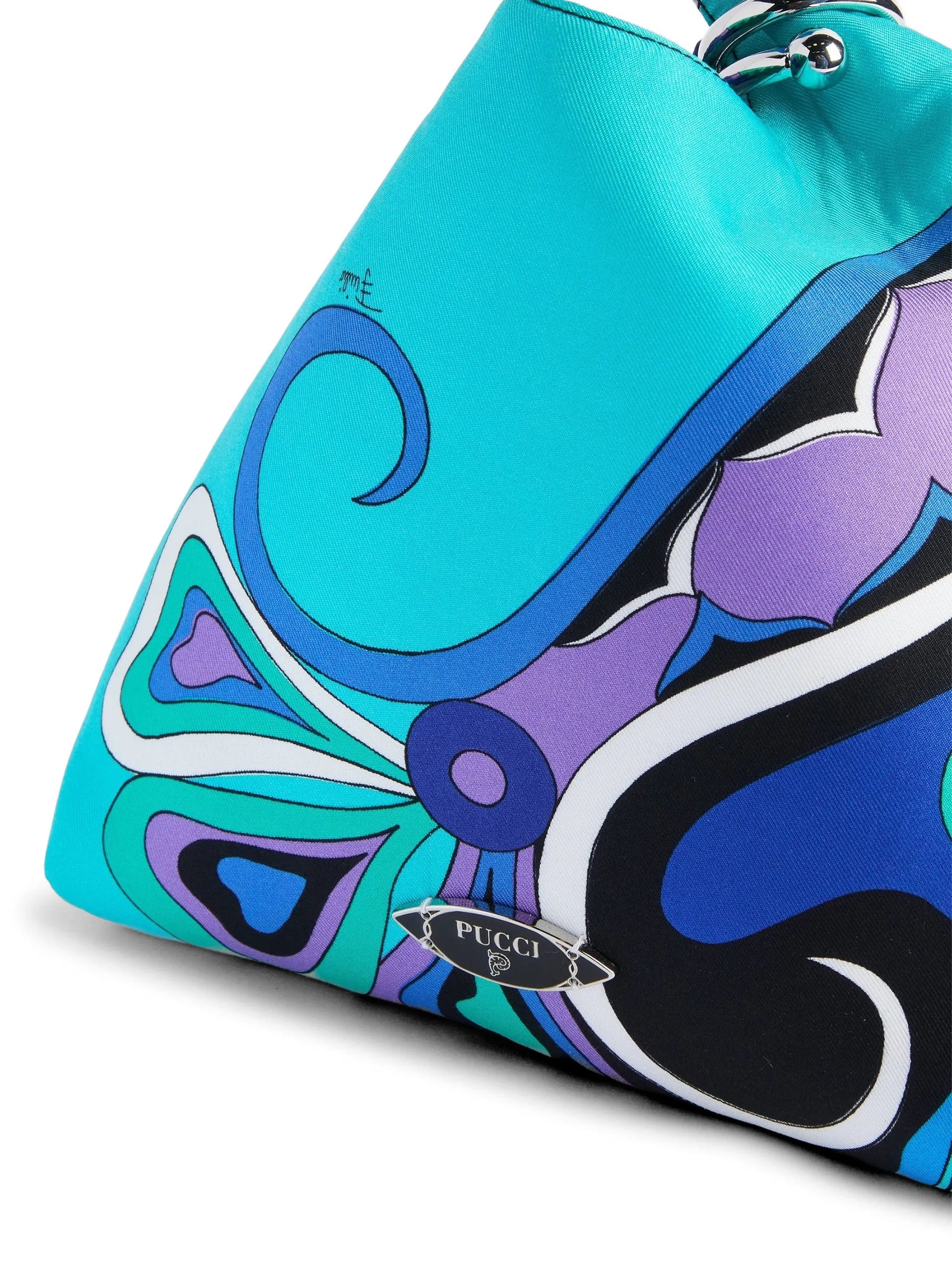 Emilio Orchidee-print knot bag