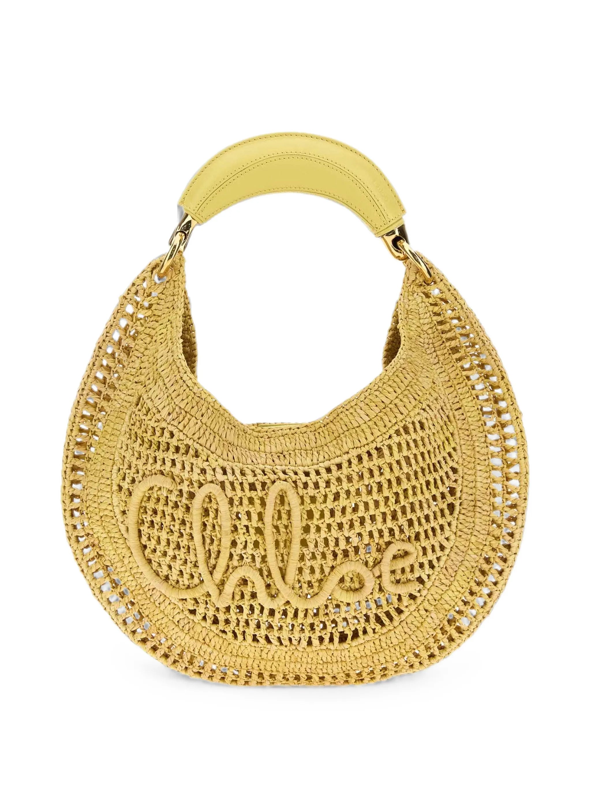 Summer Banana logo-embroidered shoulder bag