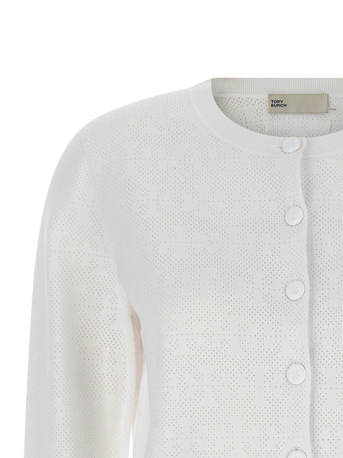 pointelle cardigan