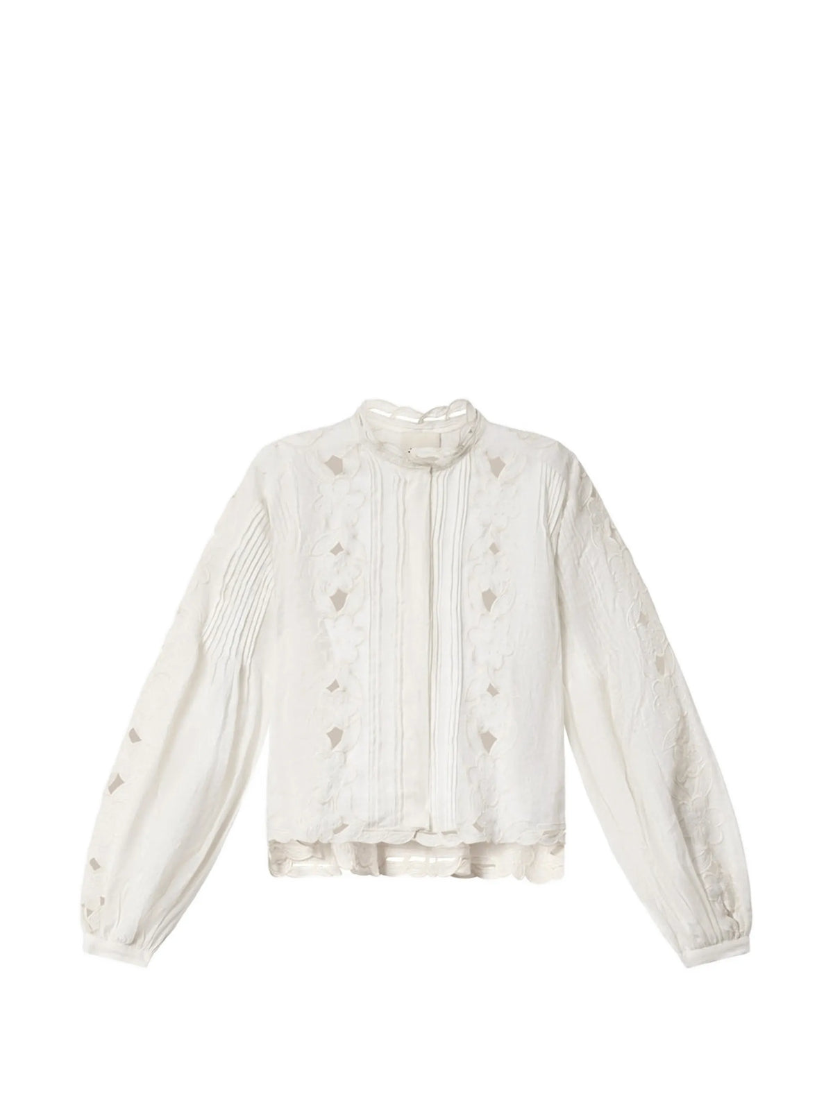 Rubra embroidered ramie blouse