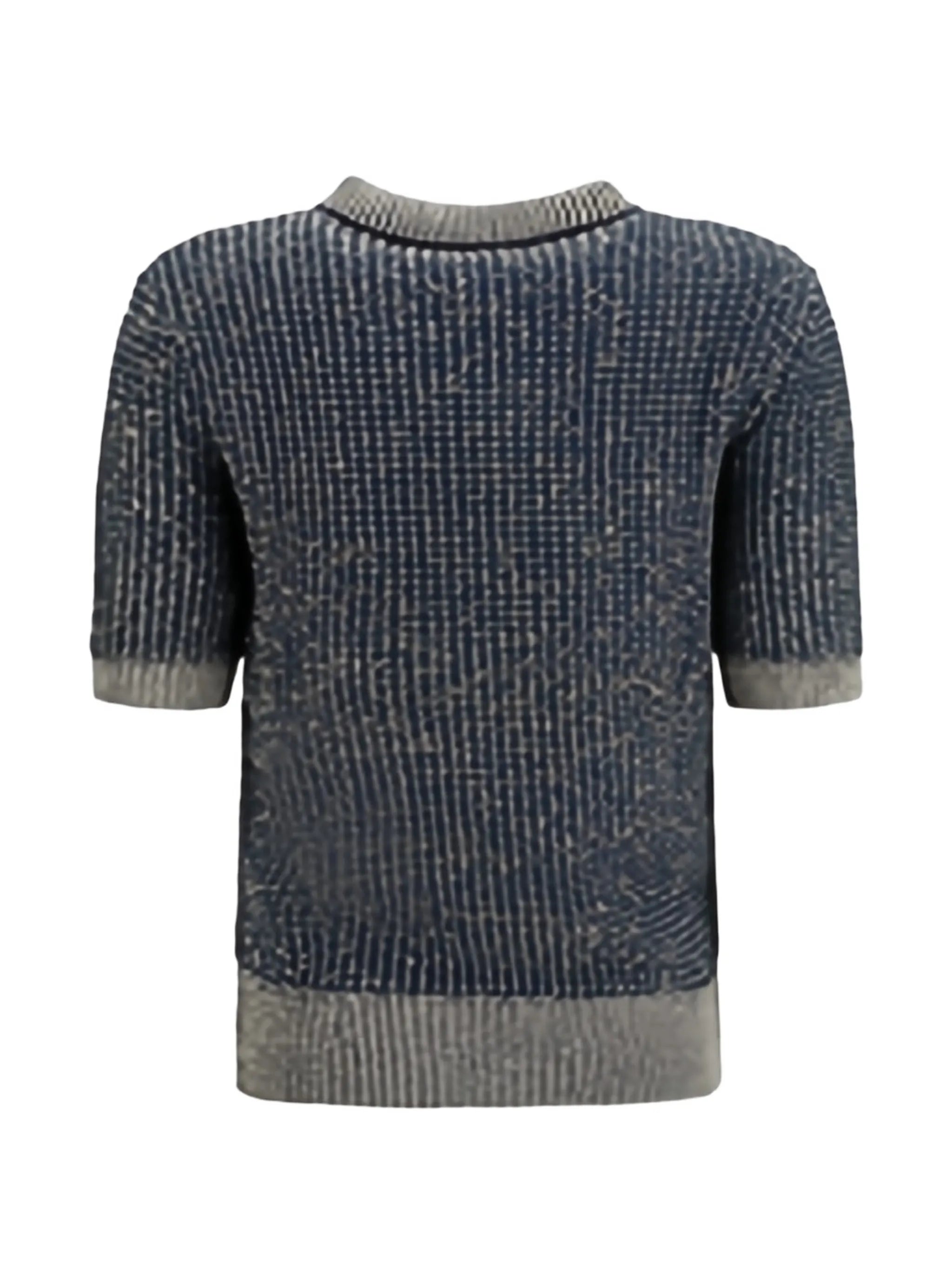 sequin-embellished button-detail sweater