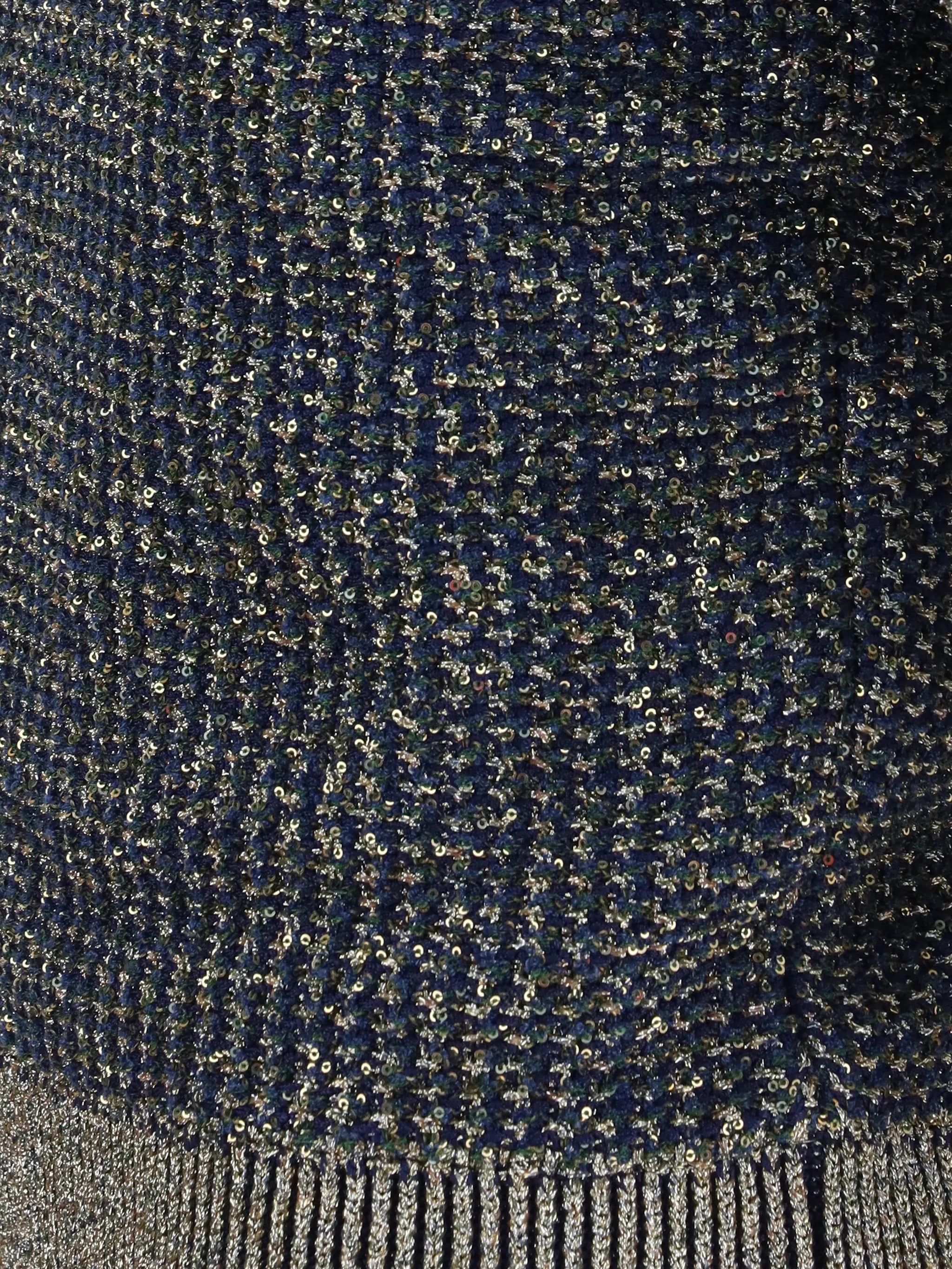 sequin-embellished button-detail sweater