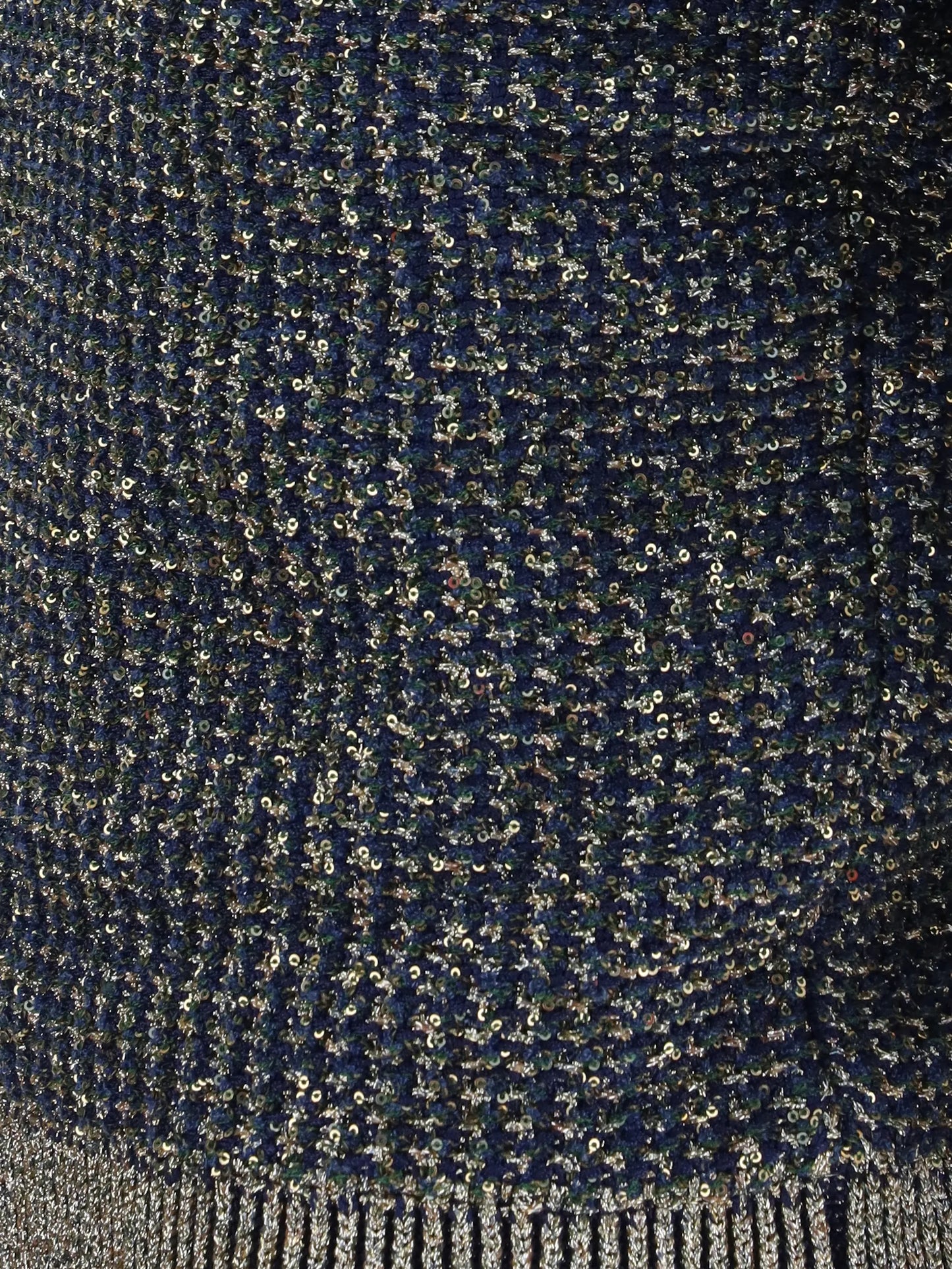 sequin-embellished button-detail sweater