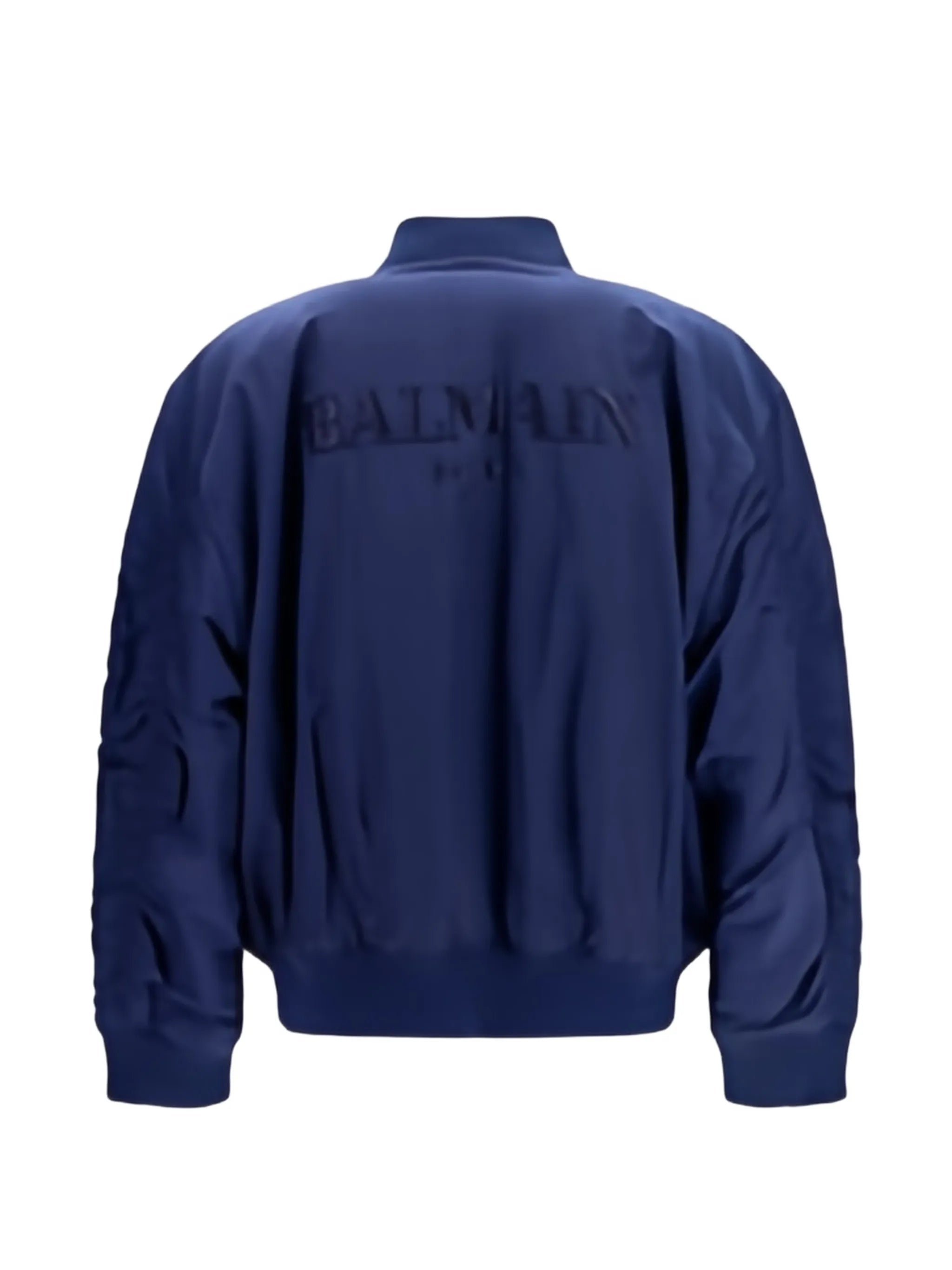 logo-embroidered bomber jacket