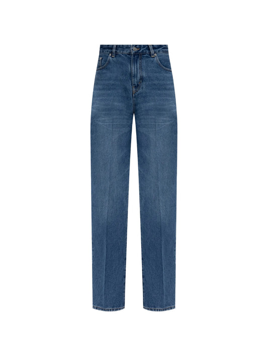 pressed-crease jeans