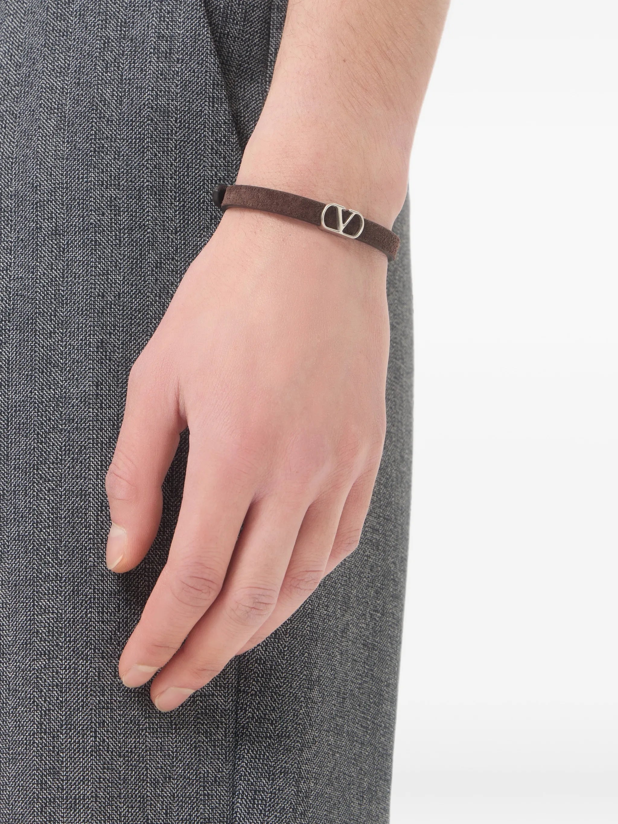Vlogo Signature suede bracelet