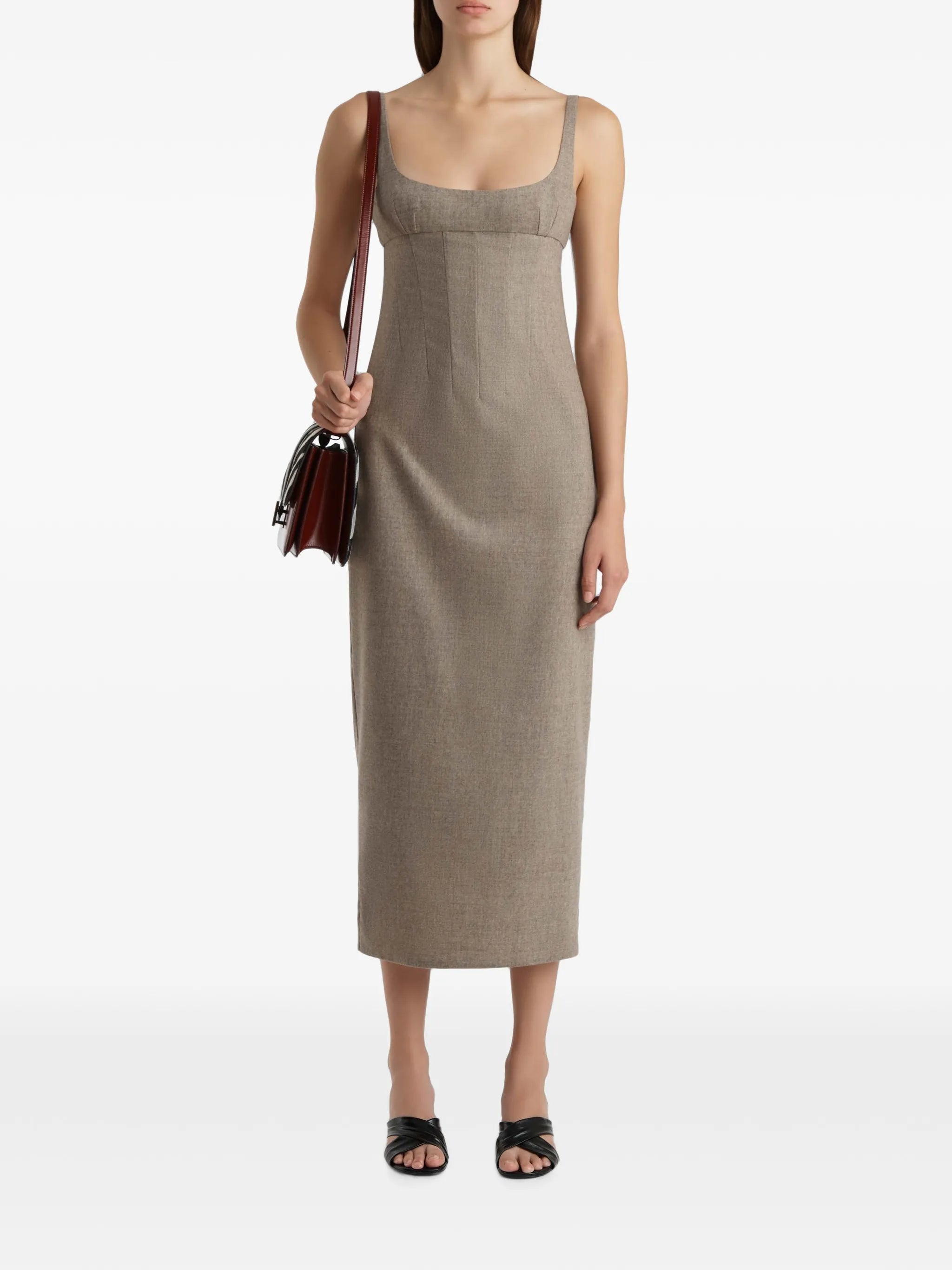Lotte dress in sepia