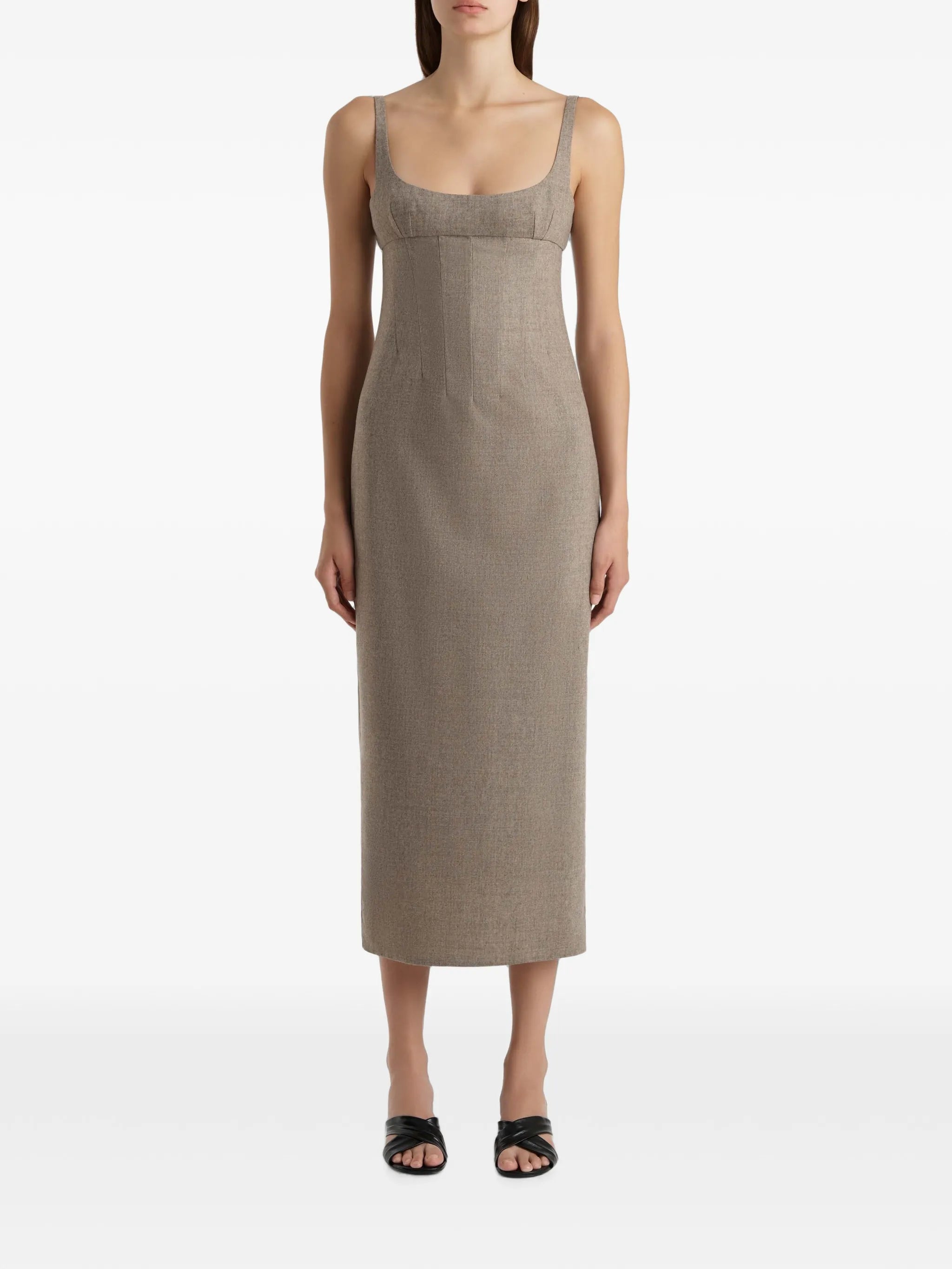 Lotte dress in sepia