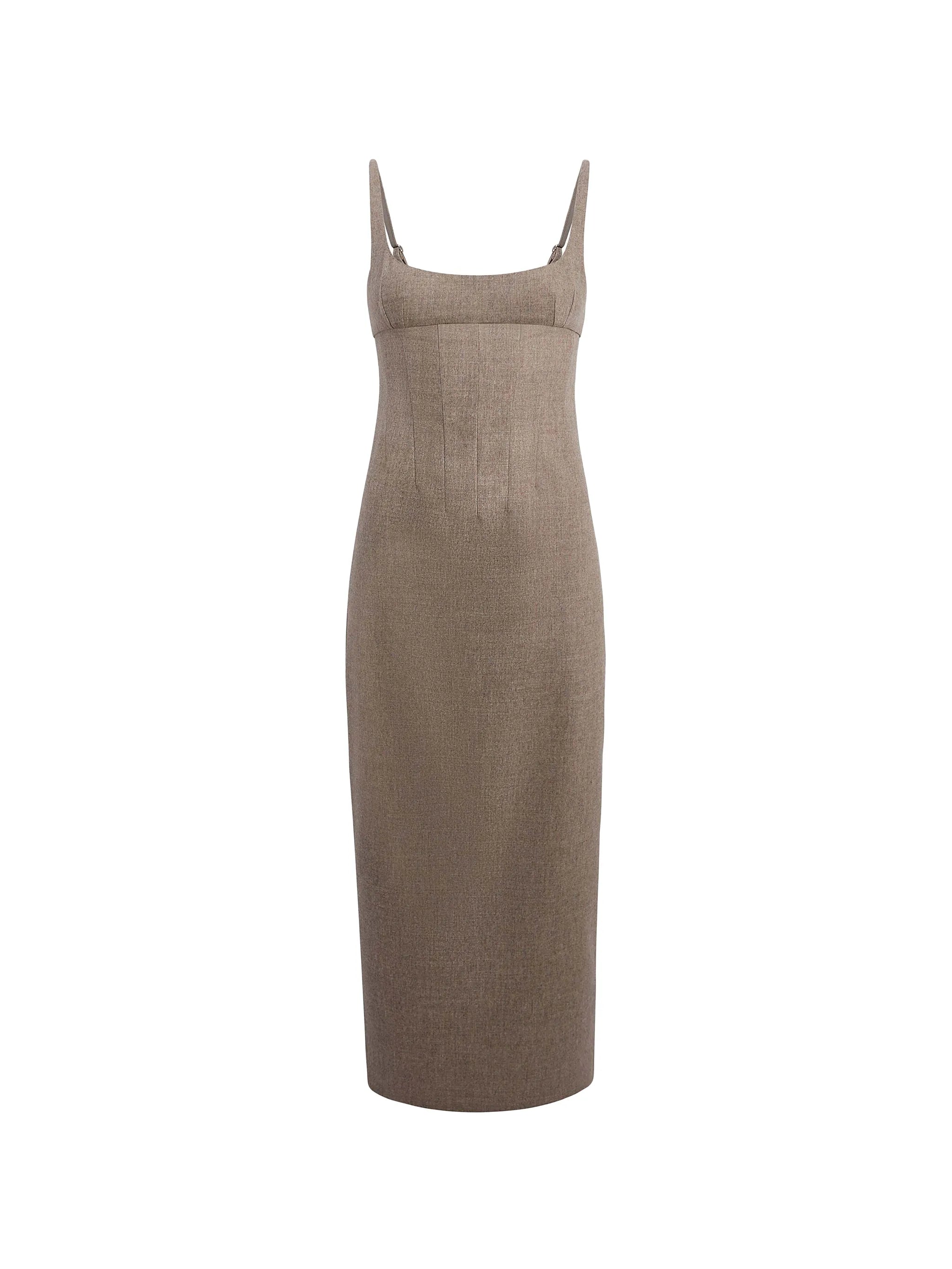 Lotte dress in sepia