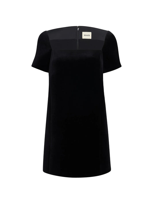 Benji dress in black velvet