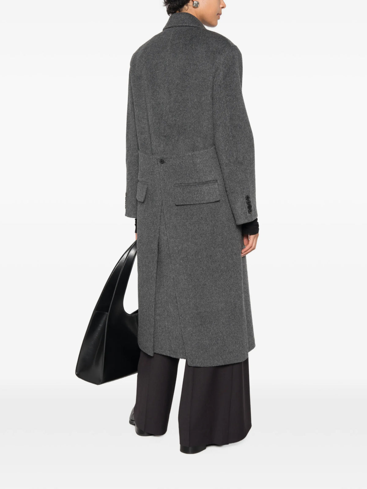 Hutton double-breasted coat
