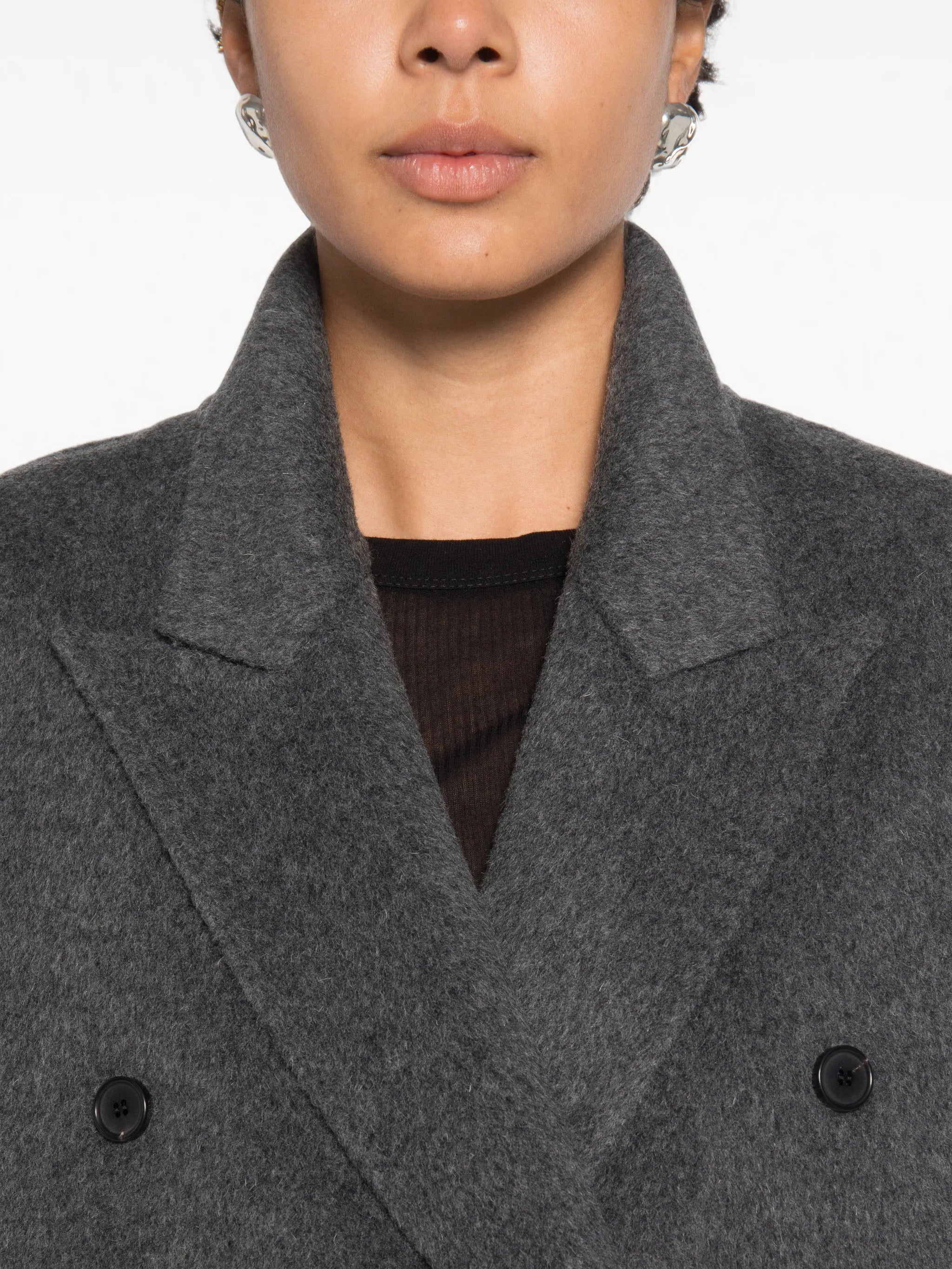 Hutton double-breasted coat